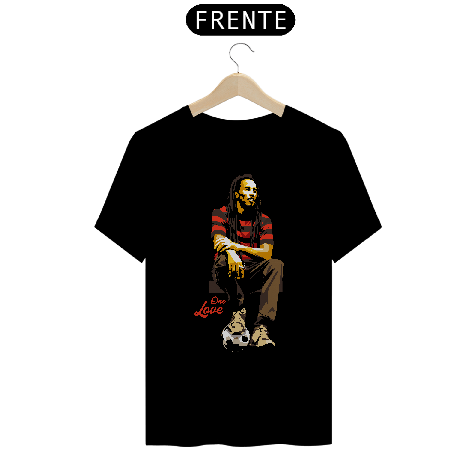 One Love - T-Shirt Prime - Preto/Branco