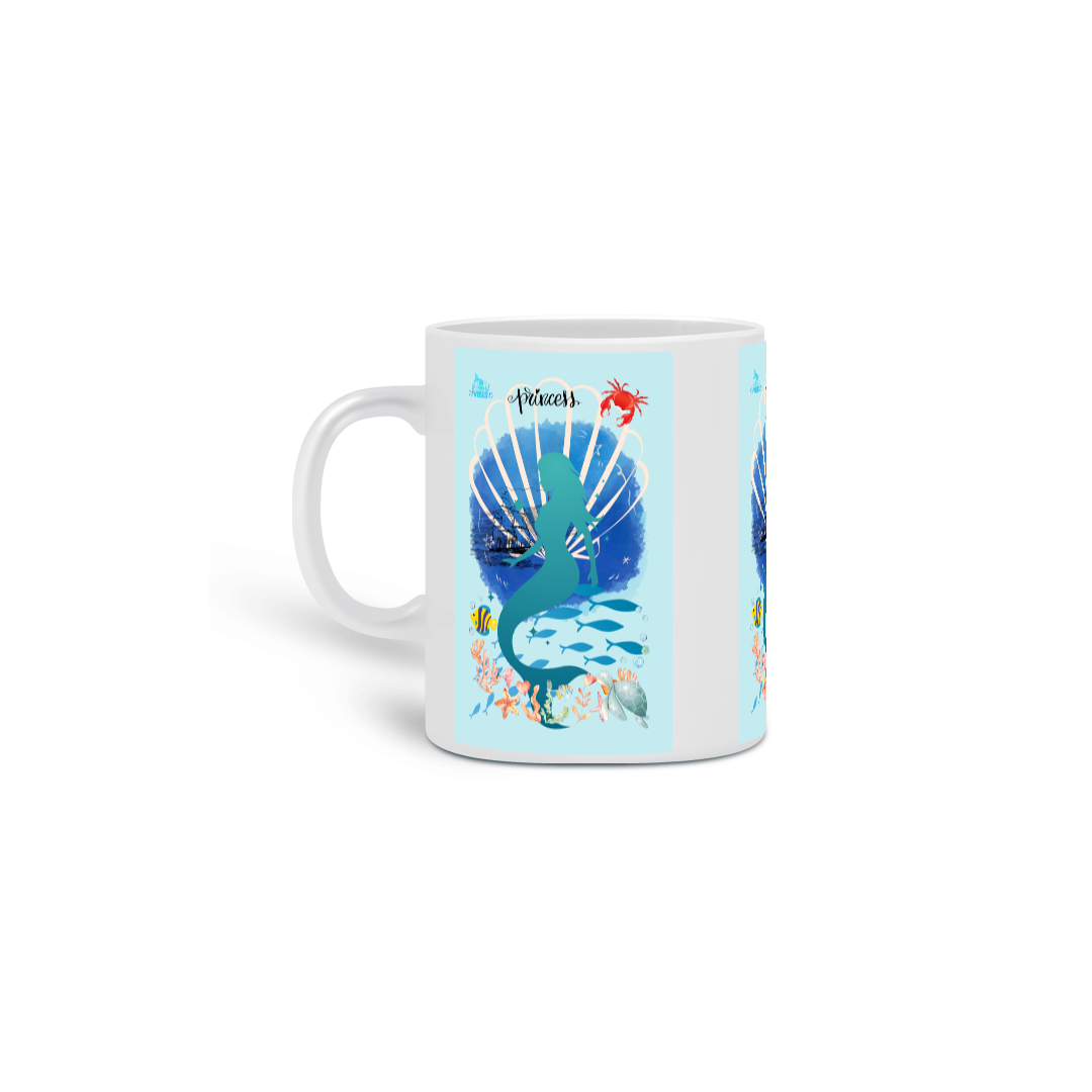 Caneca Princess Pequena sereia