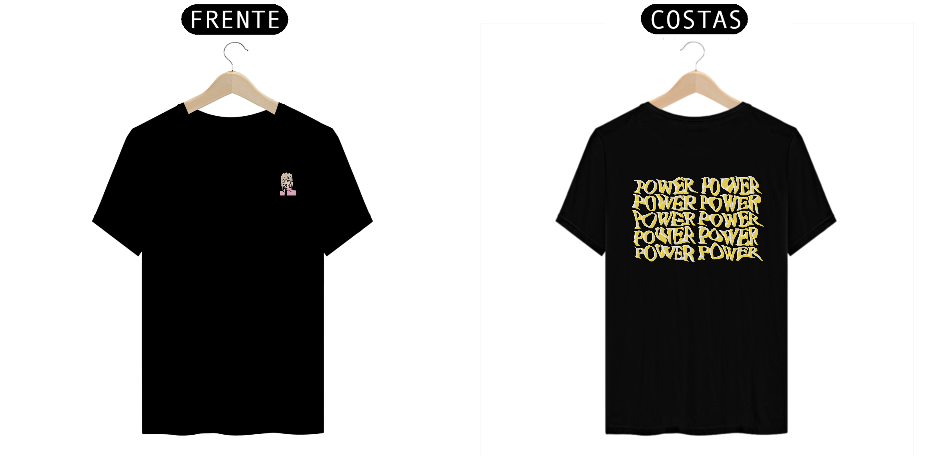 Nome do produto: [QuTe] Power Camiseta Frente e Costas