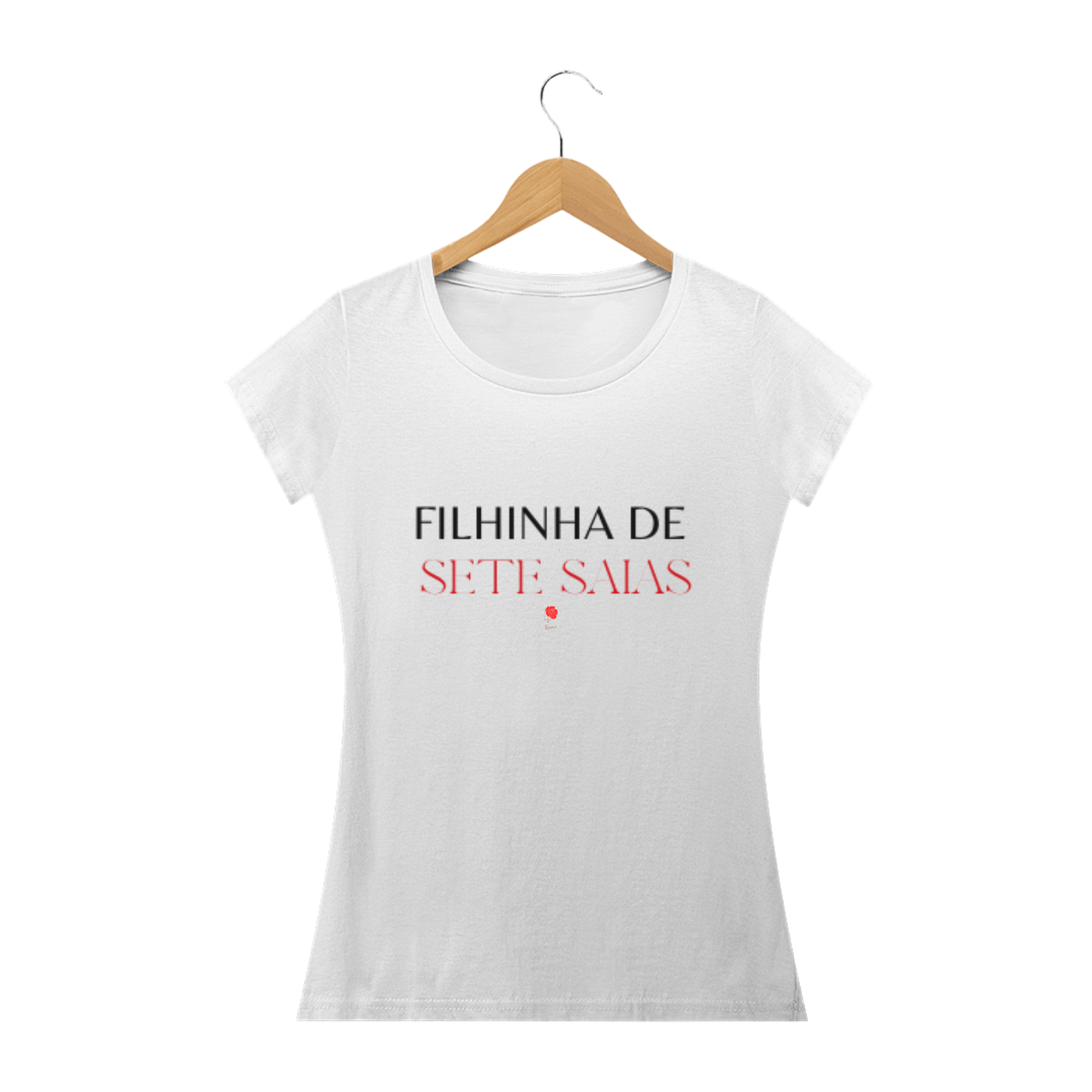 Camiseta baby look Filhinha de Sete Saias