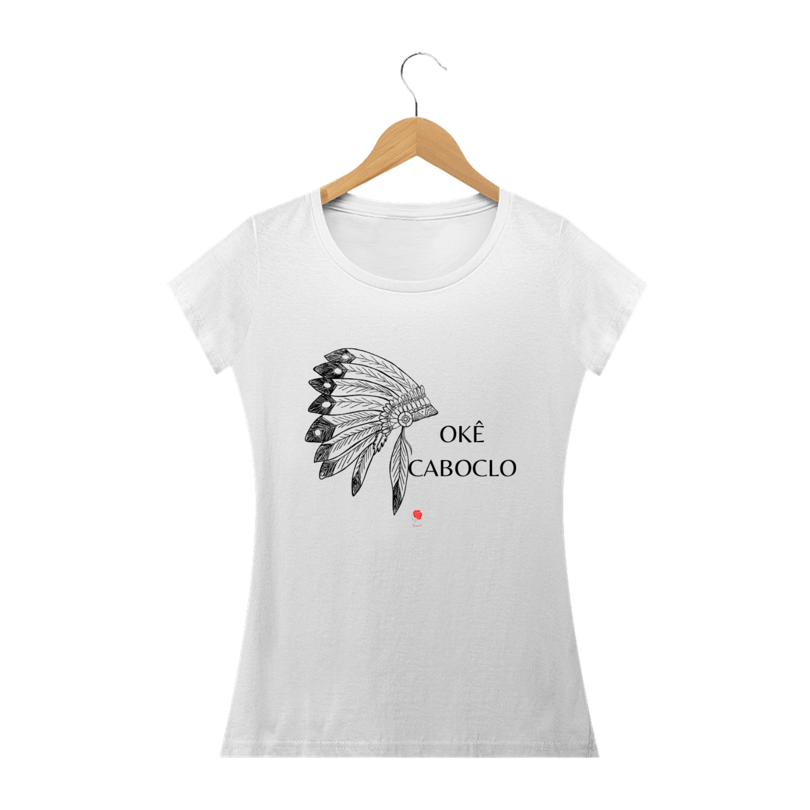 Camiseta Baby Look Okê Caboclo