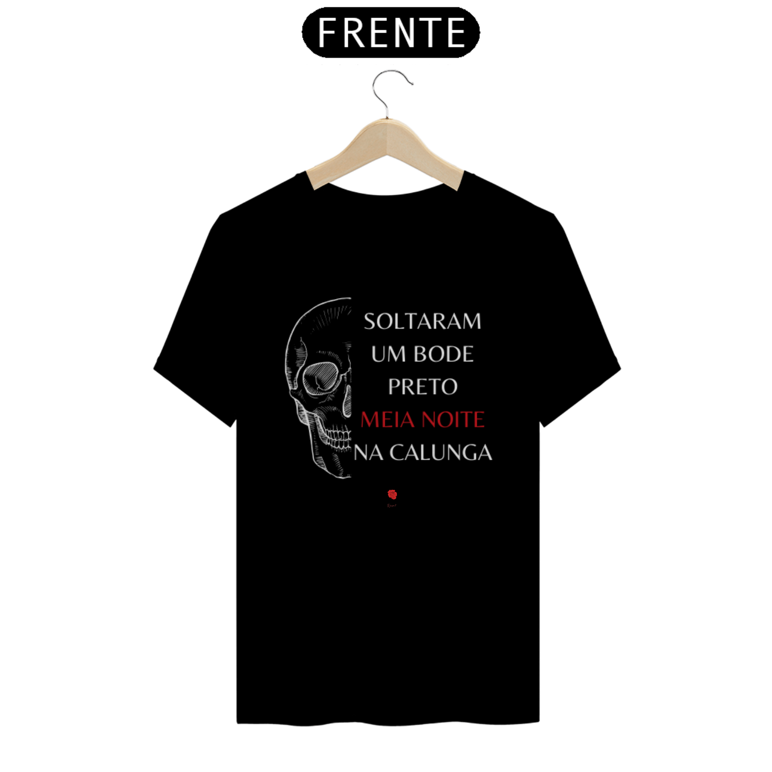 Camiseta Bode Preto - Caveira