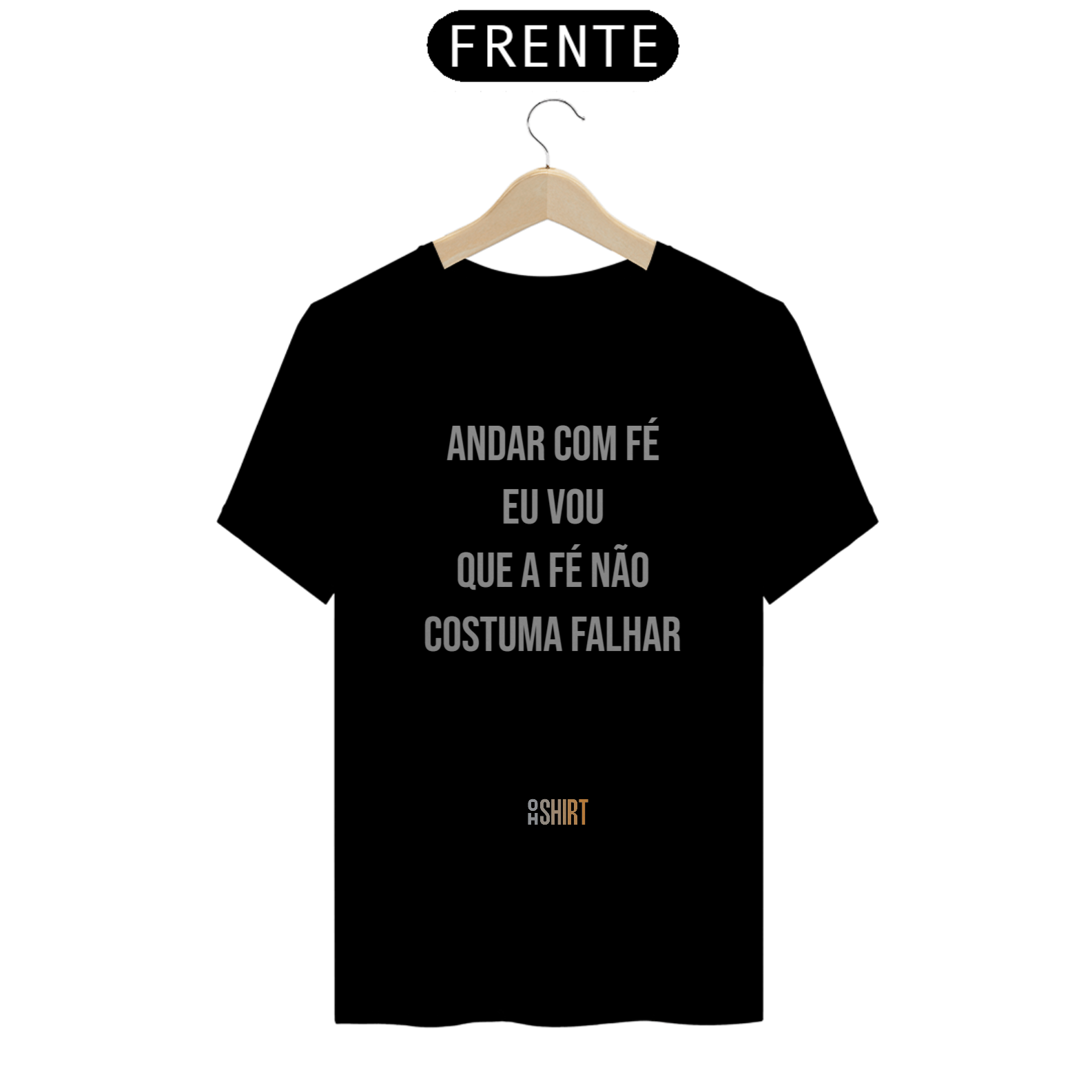 T-shirt Andar com fé