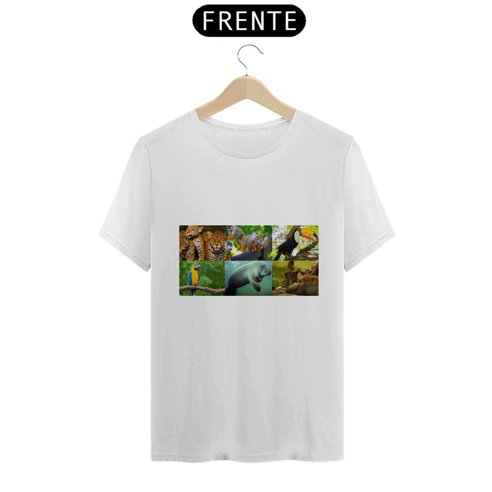 camisa fauna amazônica
