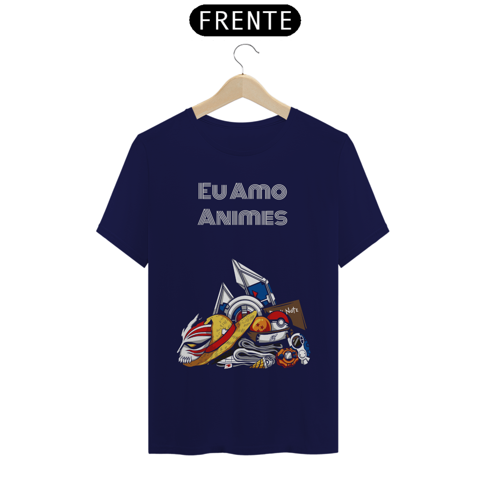 Camiseta Masculina (Eu Amo Animes)