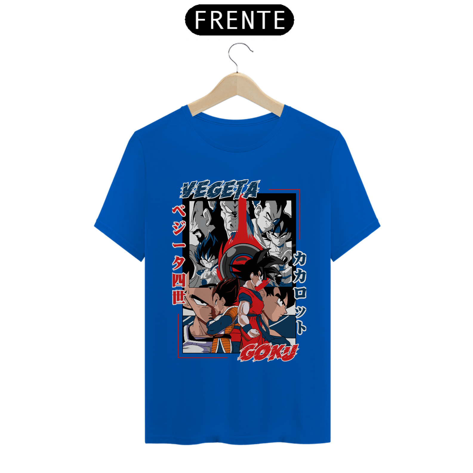 Camiseta Quality Masculina (Goku e Vegeta)