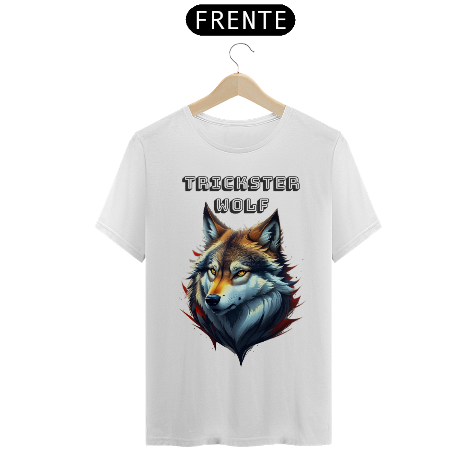 Camiseta Masculina do Trickster Wolf