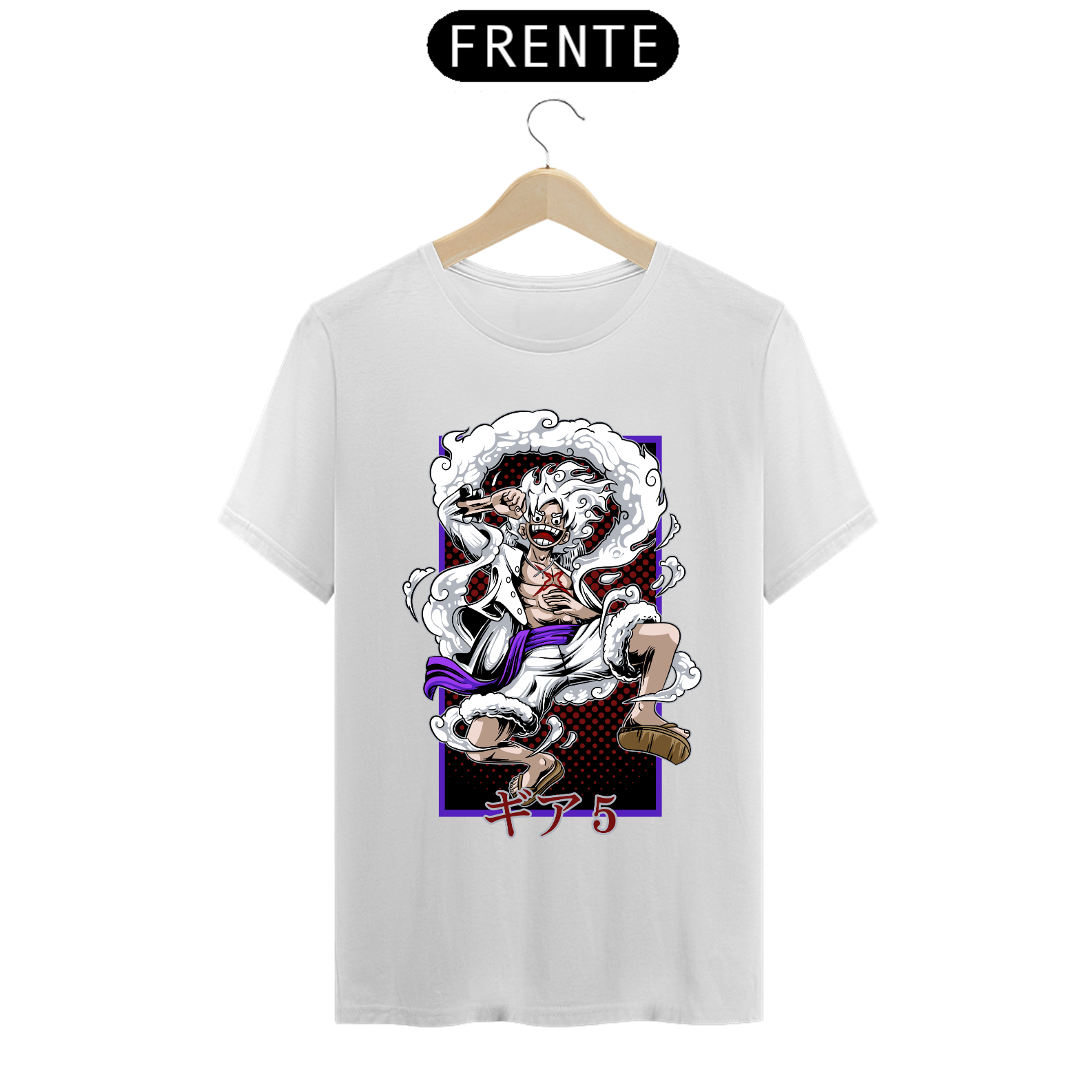 Camiseta Prime Masculina (Monk D. Luffy - Gear Five)