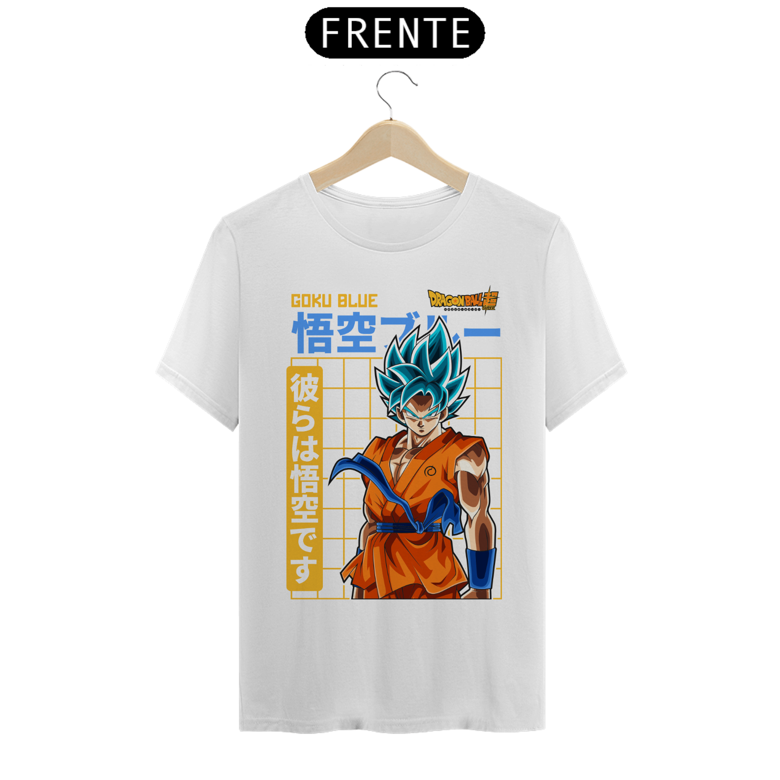 Camiseta Masculina Goku Blue