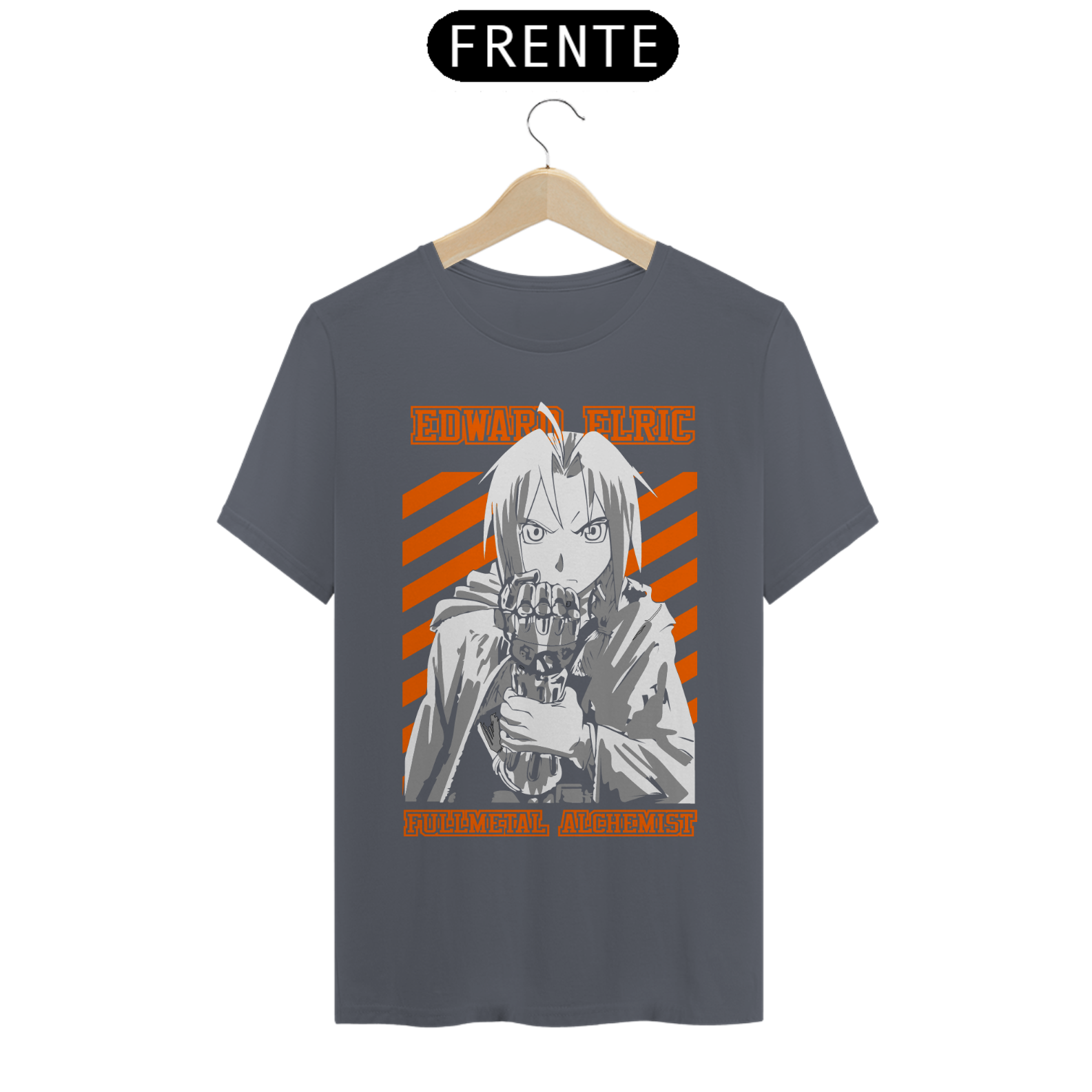 T-Shirt Classic Camiseta Masculina Edward Elric em Trickster Wolf