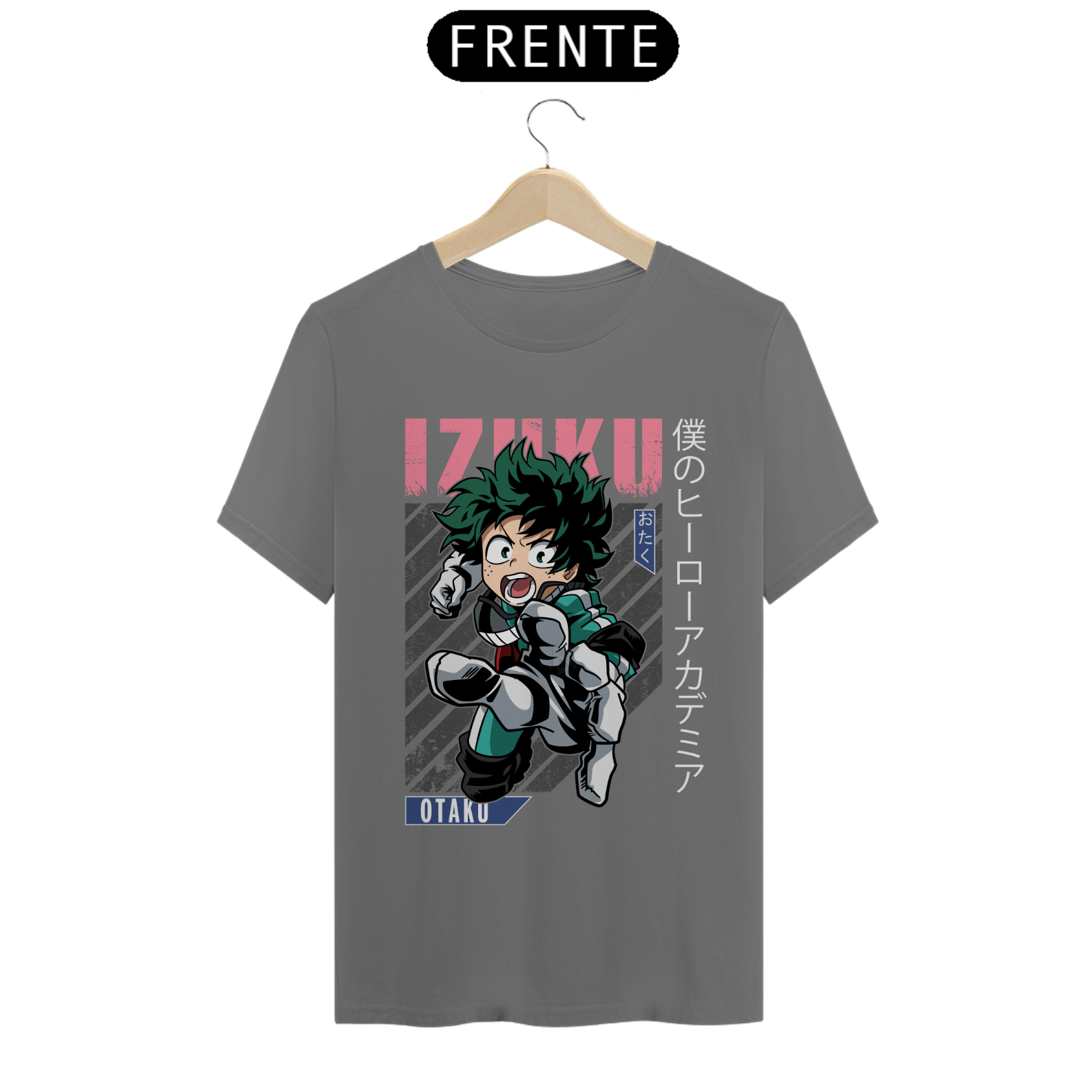 Camiseta Estonada Masculina (Izuku Midoriya)