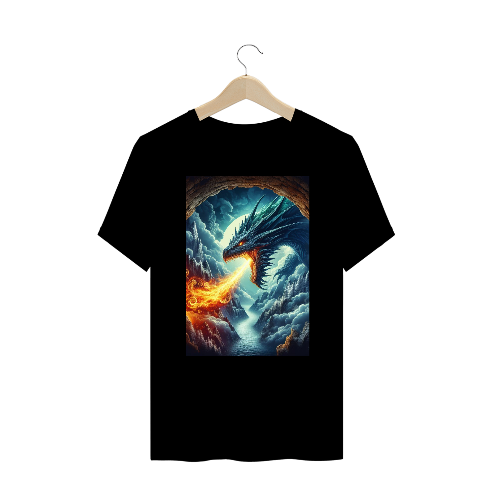 Camisa T-Shirt Plus Size - Dragão Celestial