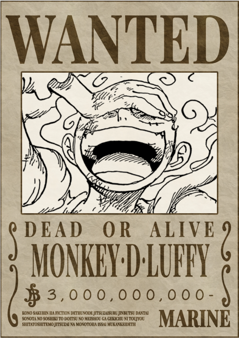 Wanted Monkey. D. Luffy