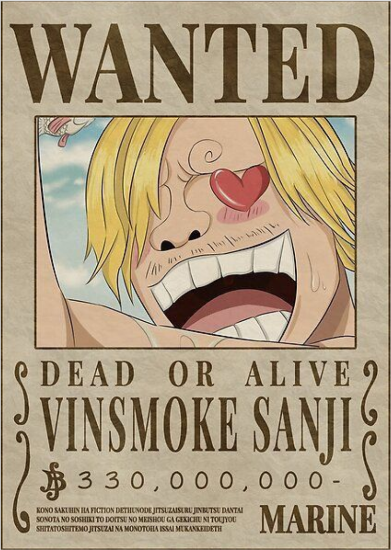 Poster Wanted Sanji