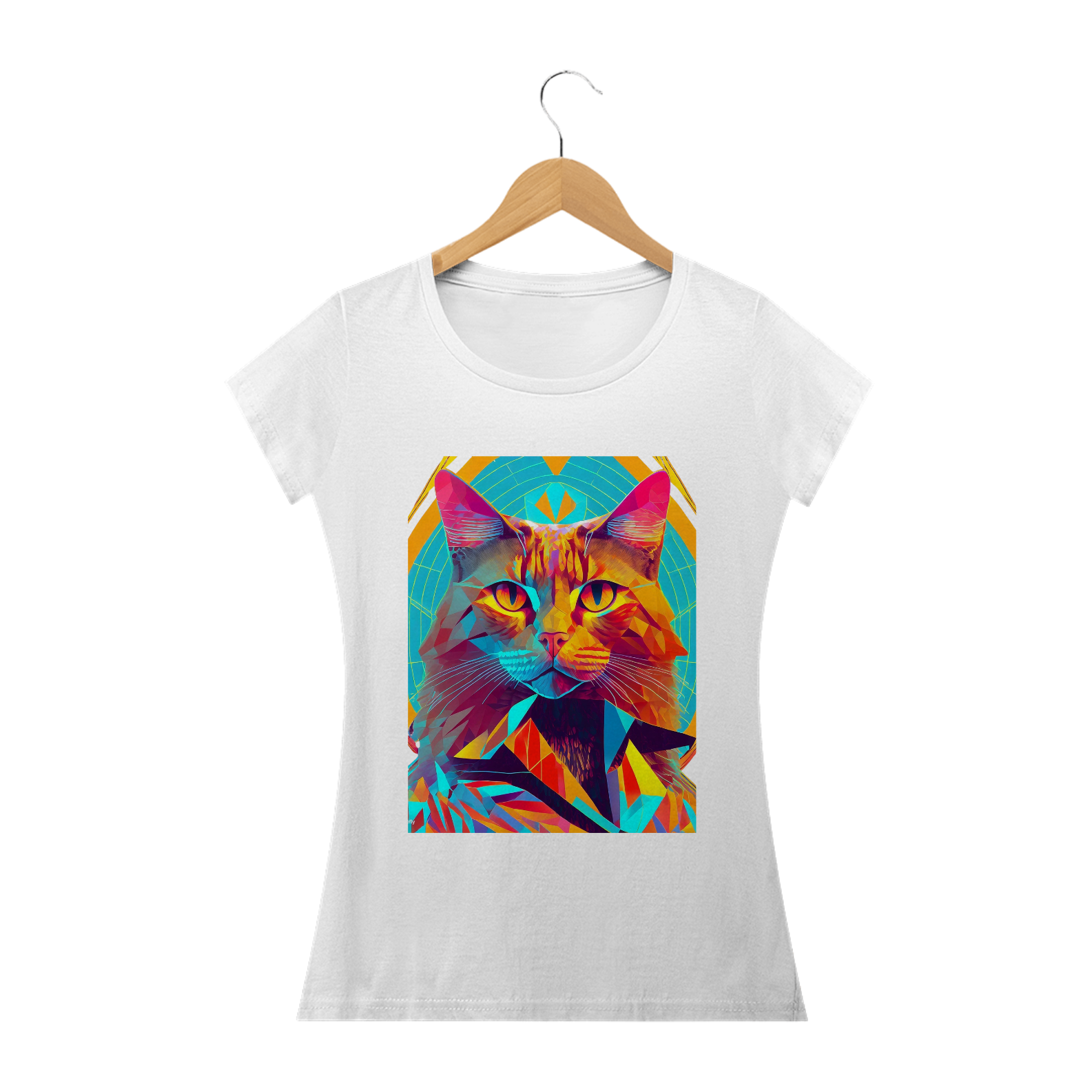 Camisa Gato Psicodélico 