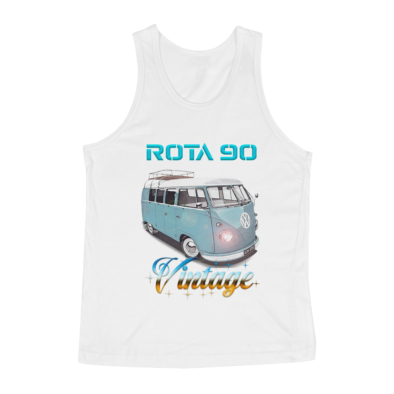 CAMISETA REGATA MASCULINO ROTA 90 VINTAGE