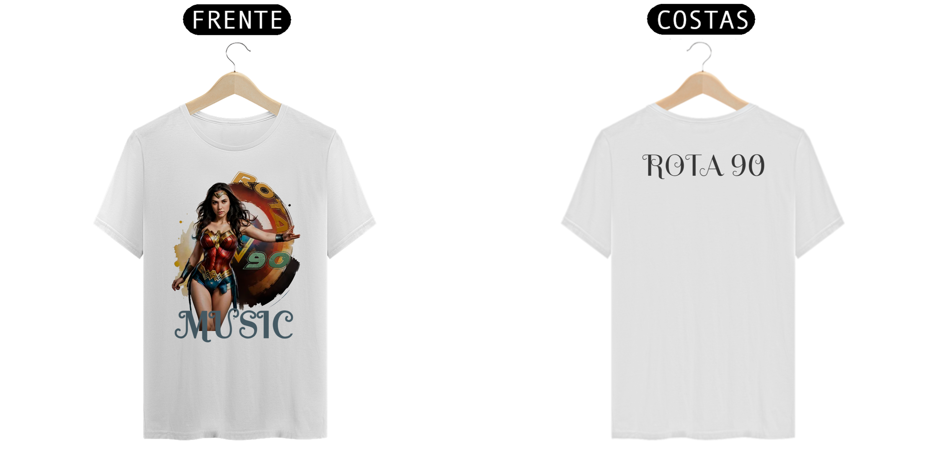 CAMISETA ROTA 90 PERSONAGEM 