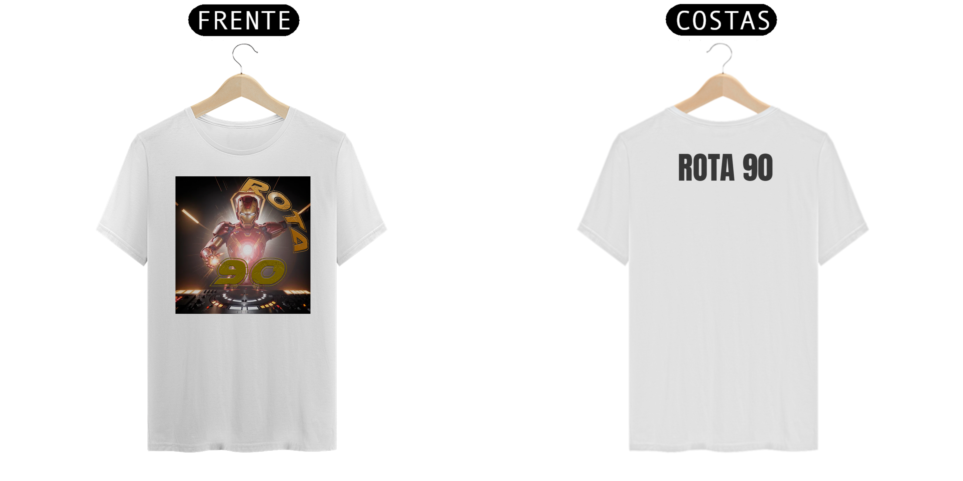 CAMISETA ROTA 90 PERSONAGEM