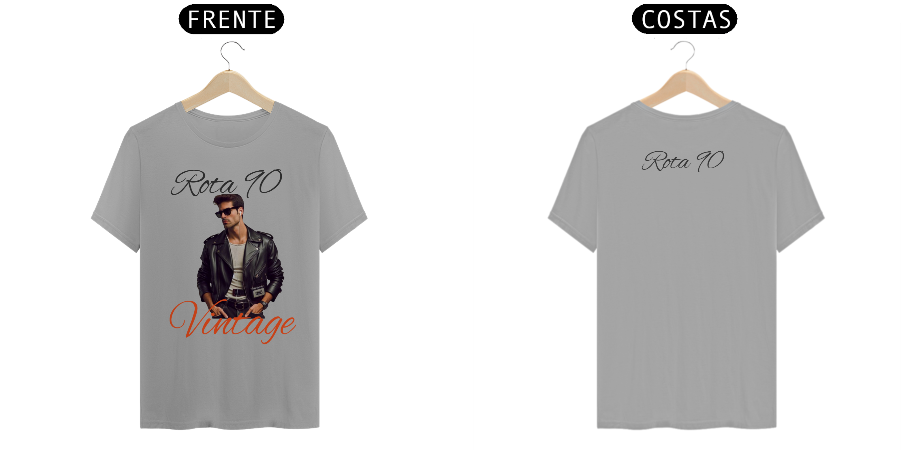 CAMISETA ROTA 90 VINTAGE ESTAMPA ANOS 90