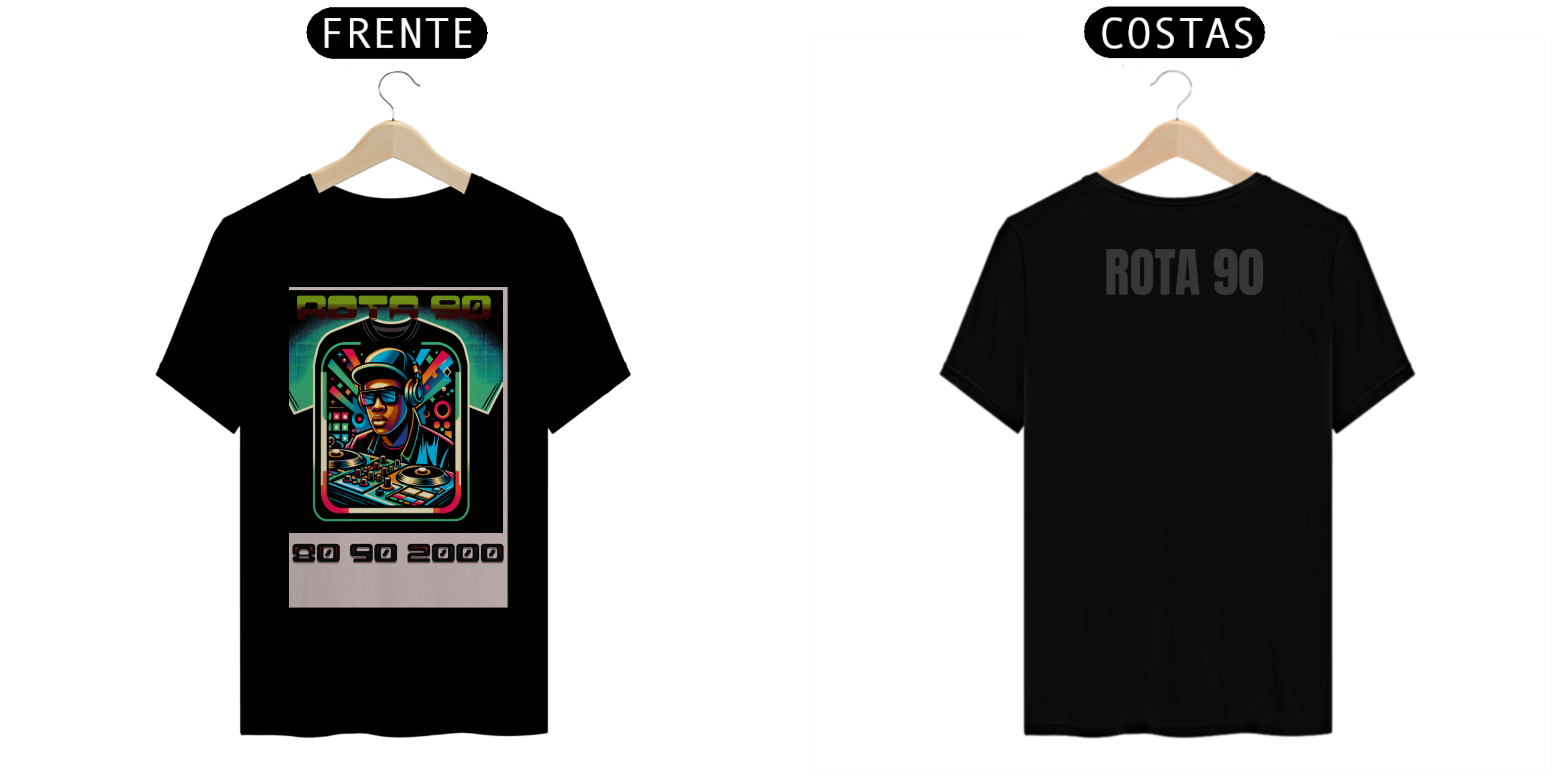 CAMISETA PERSONALIZADA  ROTA 90 DJ INTRO
