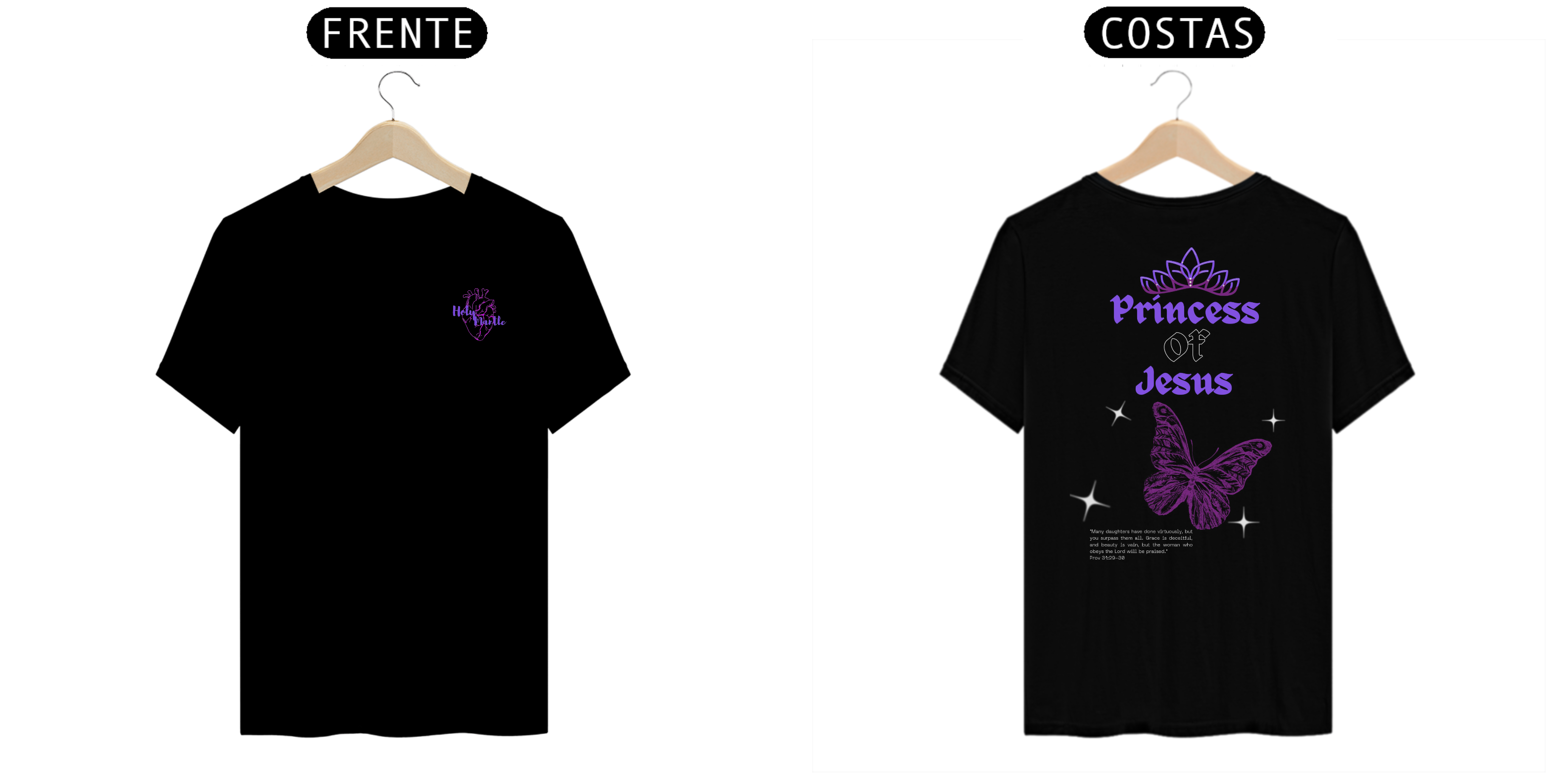 Camiseta Estampa Princess of Jesus Classic Mantle