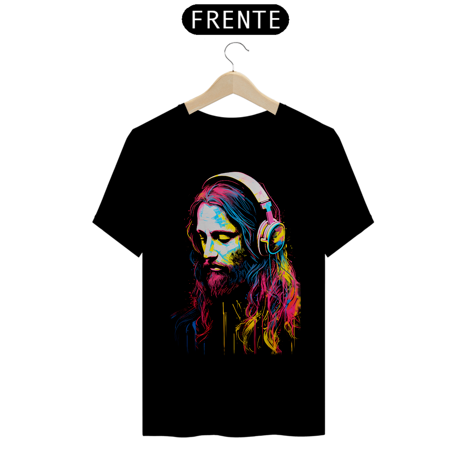 T-SHIRT JESUS HEADPHONE