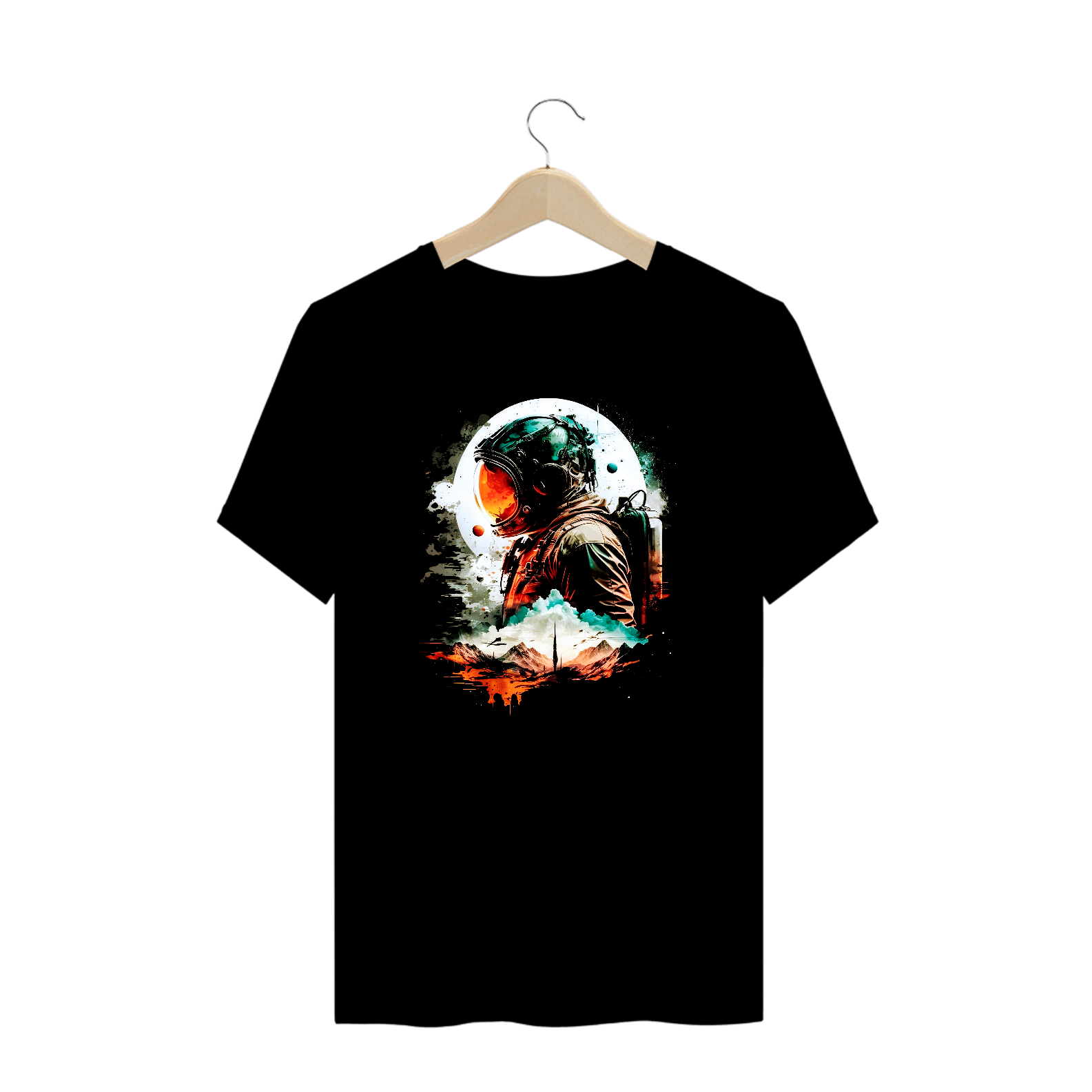 T-SHIRT PLUS SIZE ASTRONAUTA