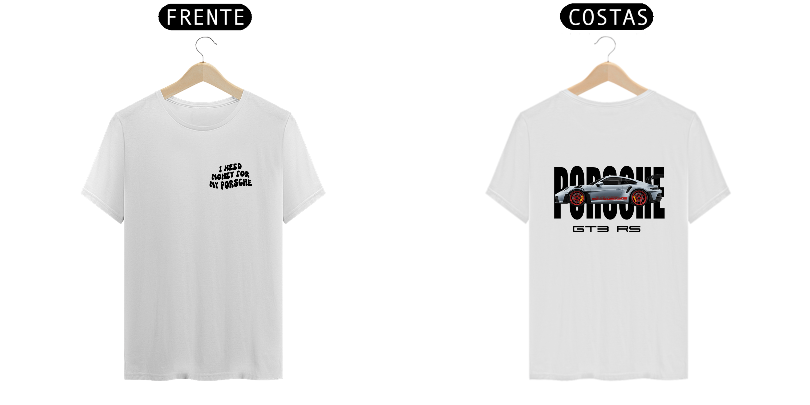 Camiseta Branca - Porsche GT3 RS