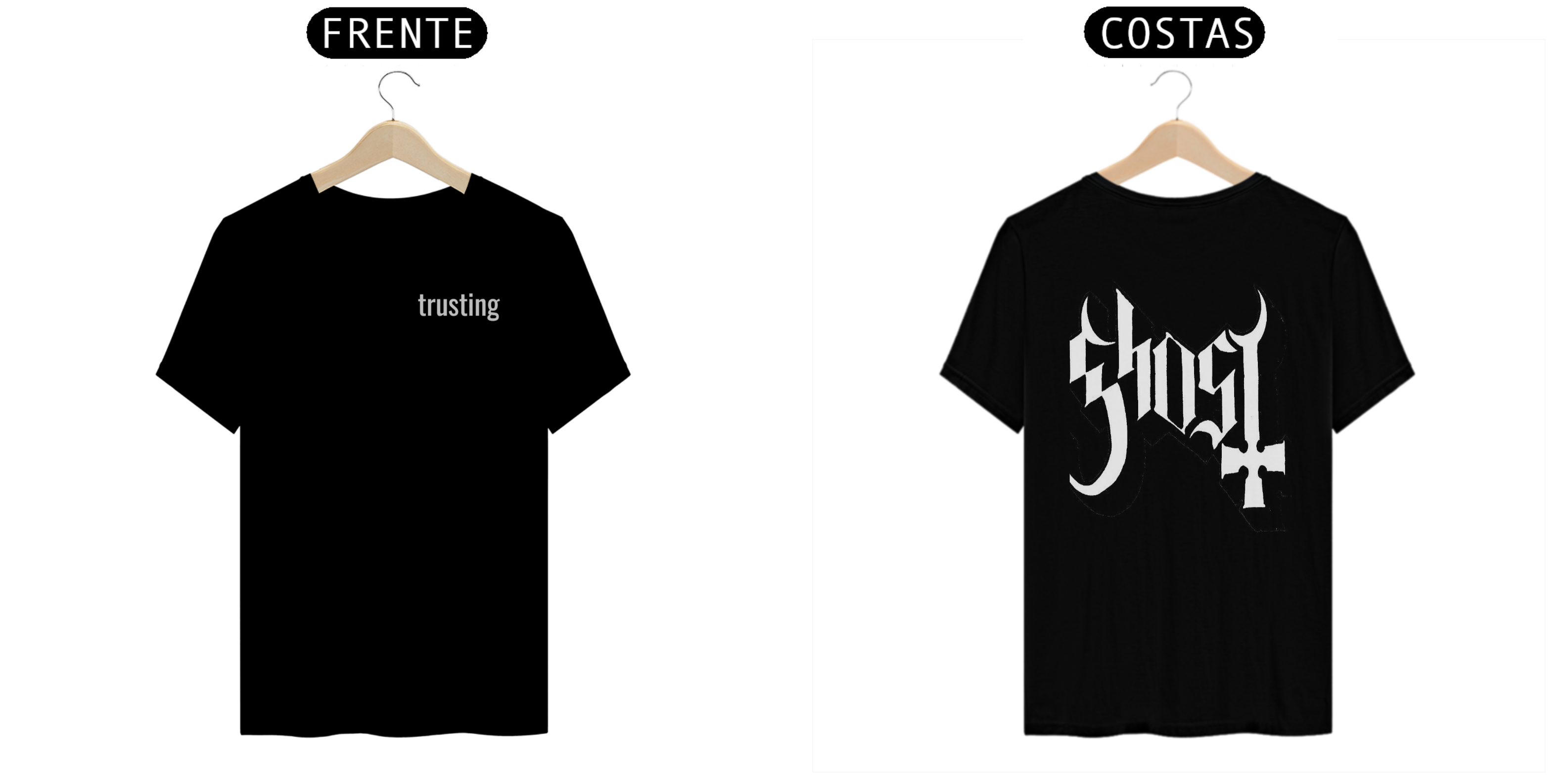 Camisa Basica - Estampada Atras - GHOST