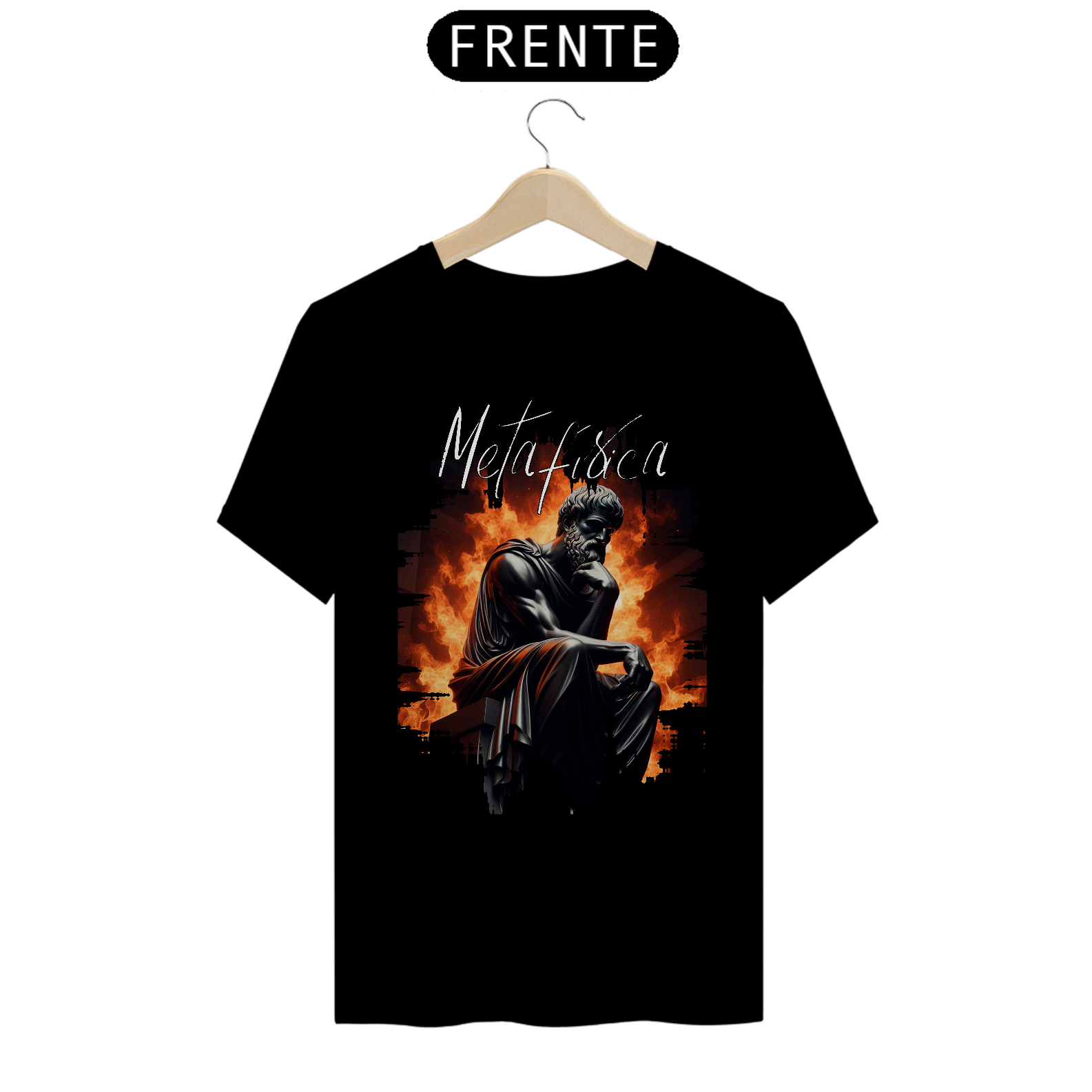 Nome do produto: Camiseta Aristóteles Metafísica Corroded Fire