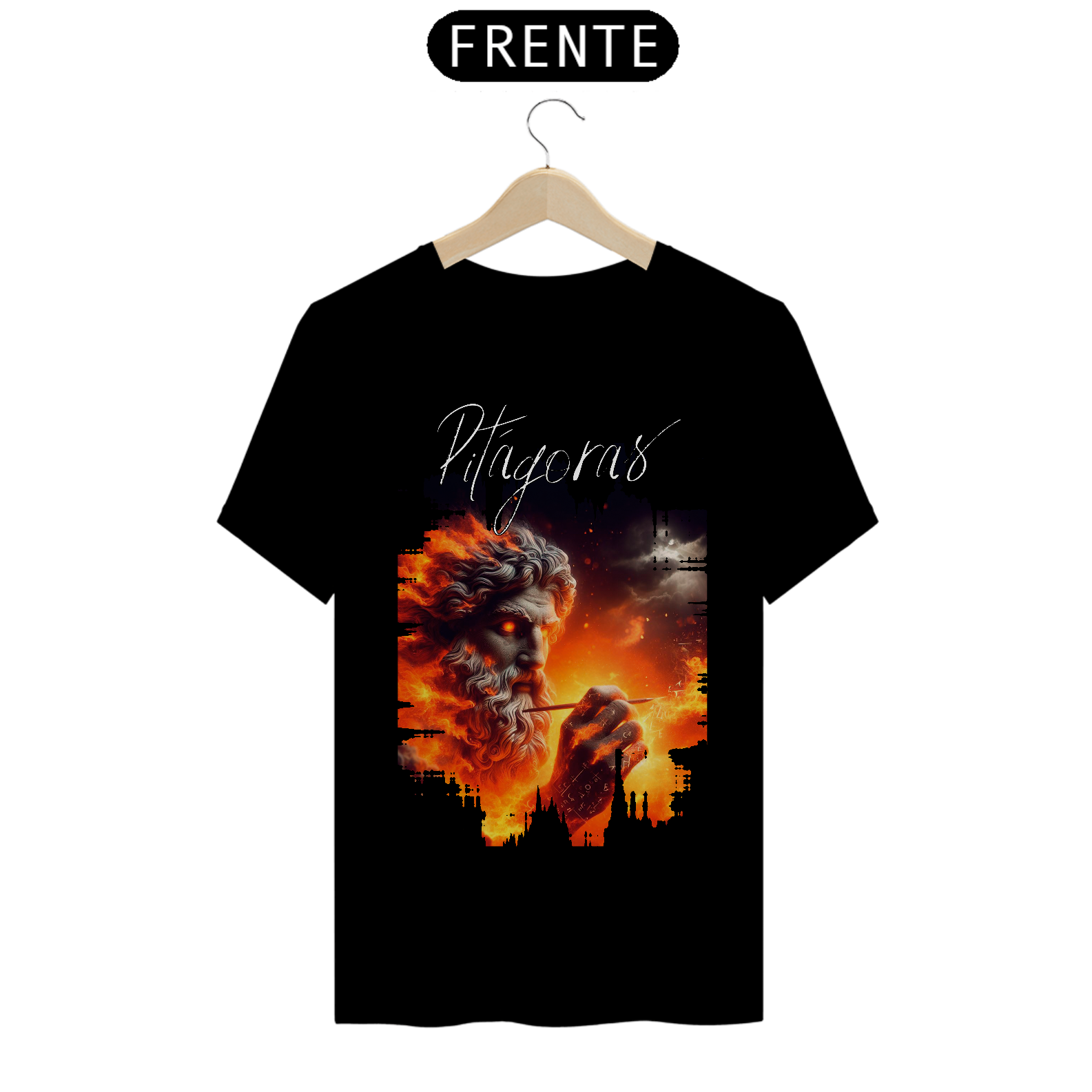 Camiseta Pitágoras Corroded Fire