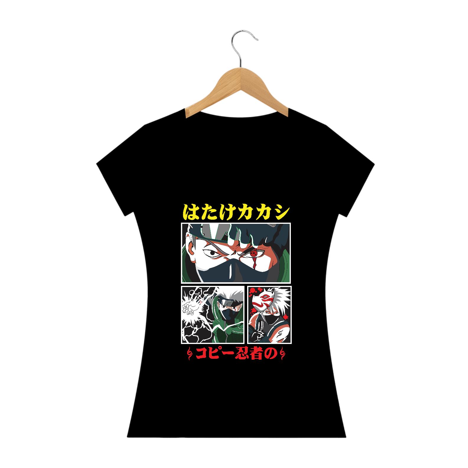 Nome do produto  Camisa Feminina Kakashi