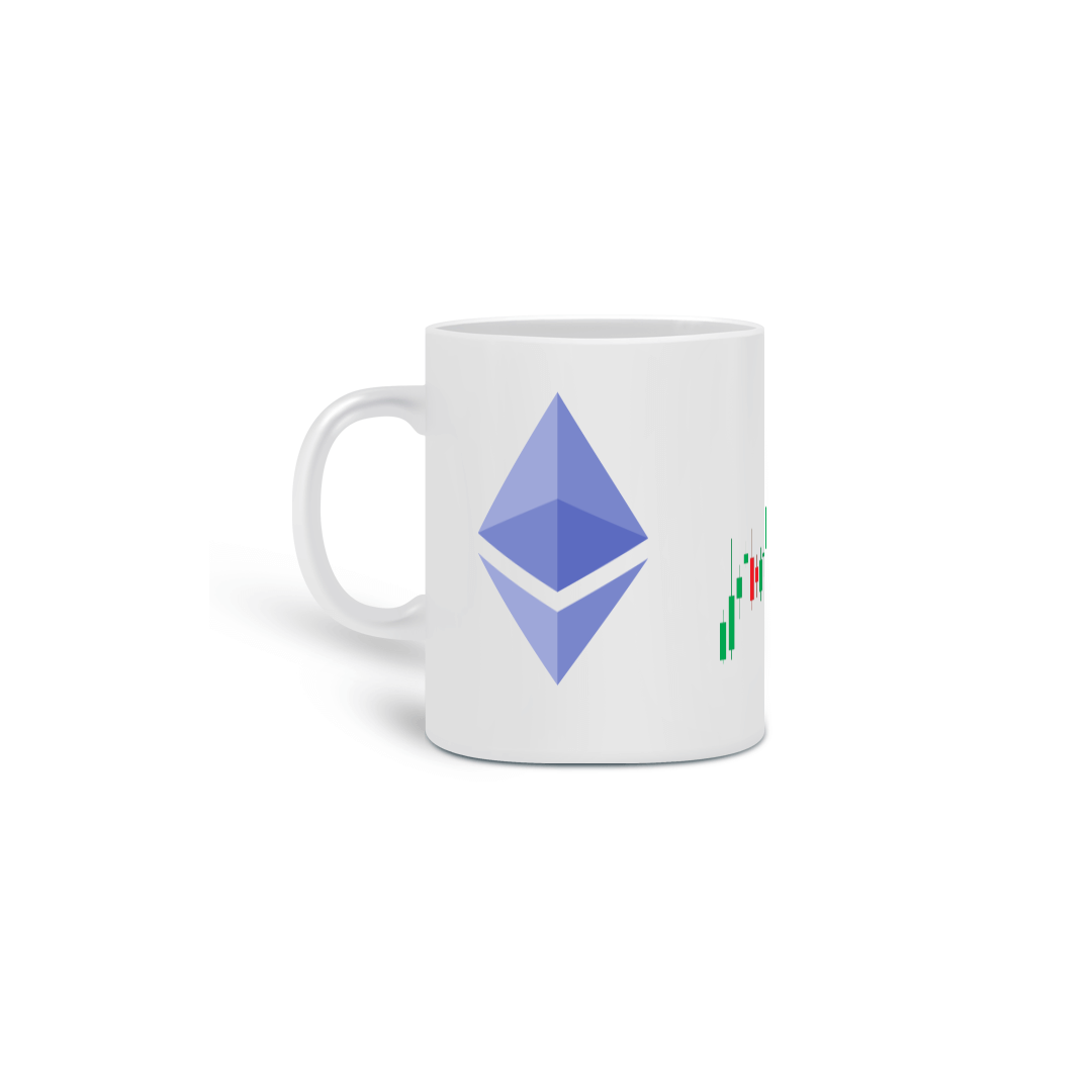 Caneca Ethereum e Bitcoin