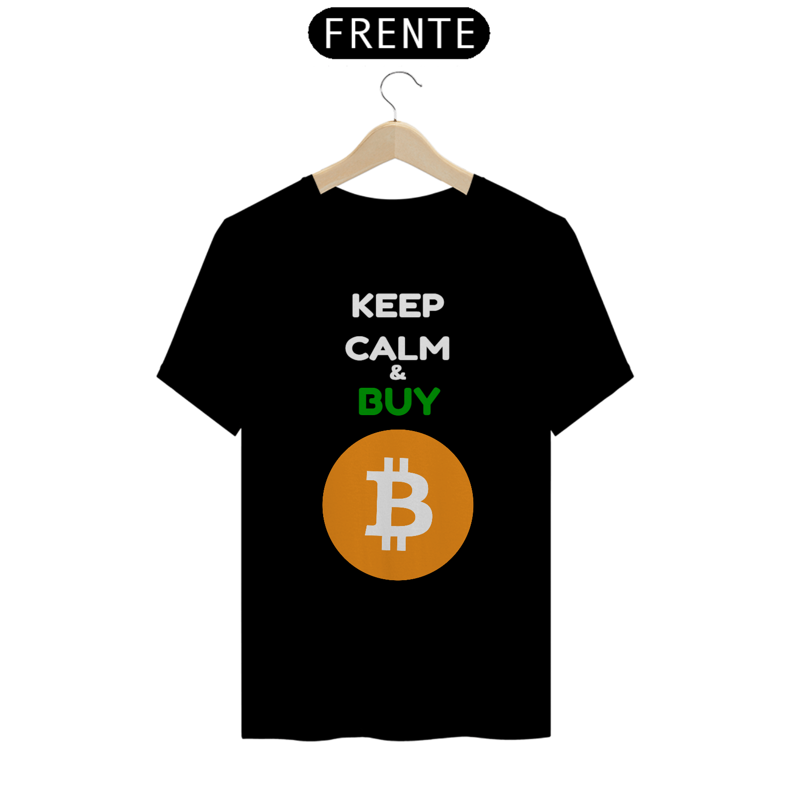 Nome do produto: Camiseta Keep Calm & buy Bitcoin