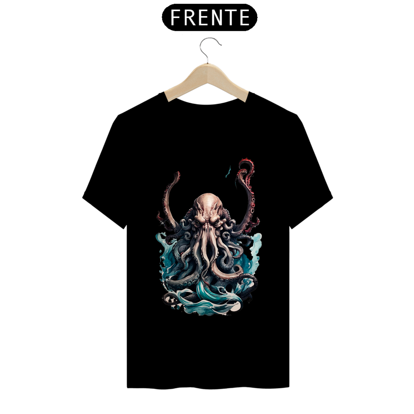 Camiseta Masculina Estampa Kraken