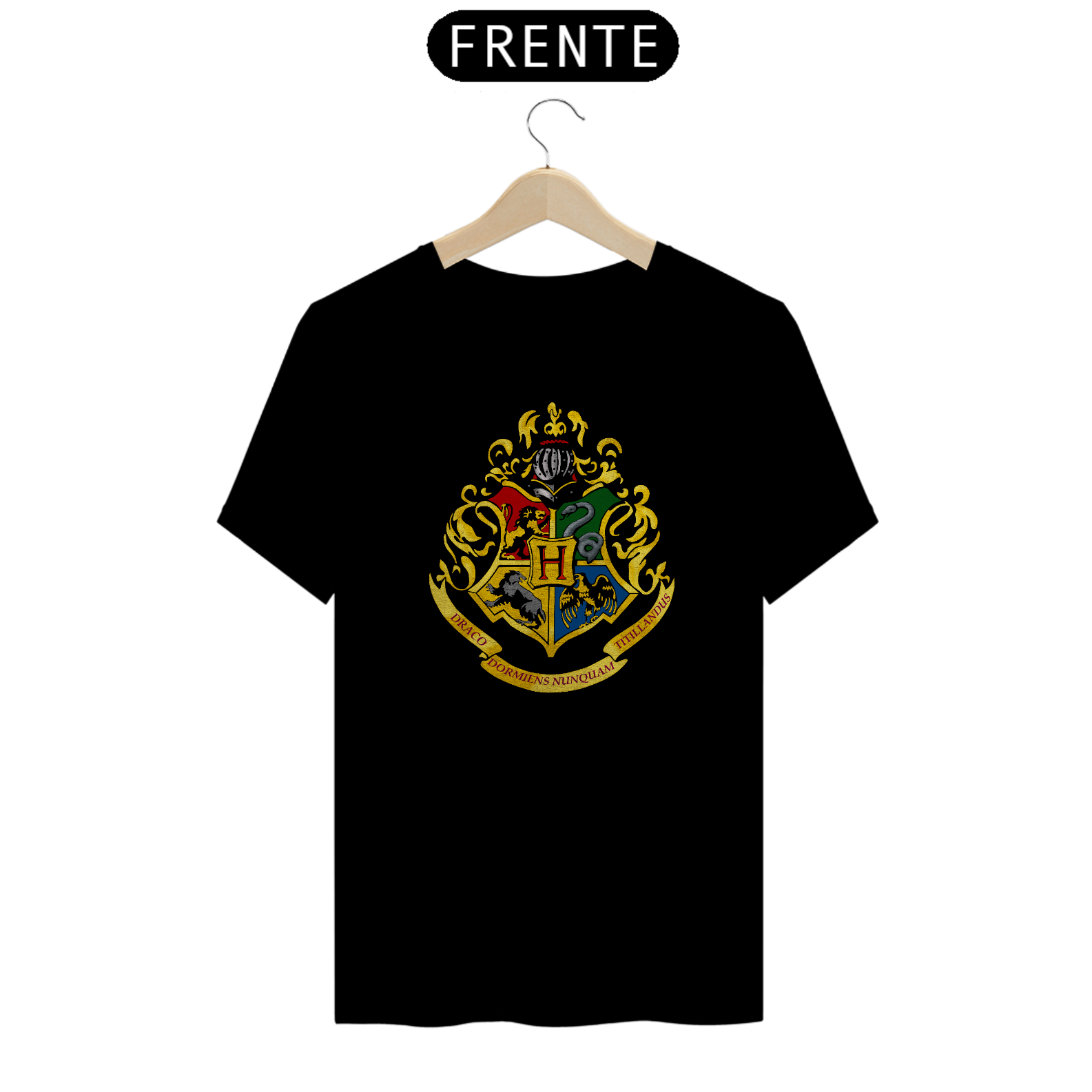 Nome do produto: Camiseta Harry Potter Brasão Hogwarts