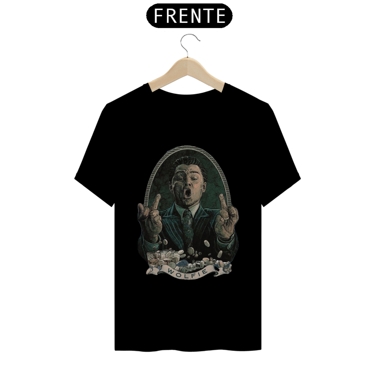 Nome do produto: Camiseta Lobo de Wall Street The Wolf Of Wall Street Leonardo DiCaprio