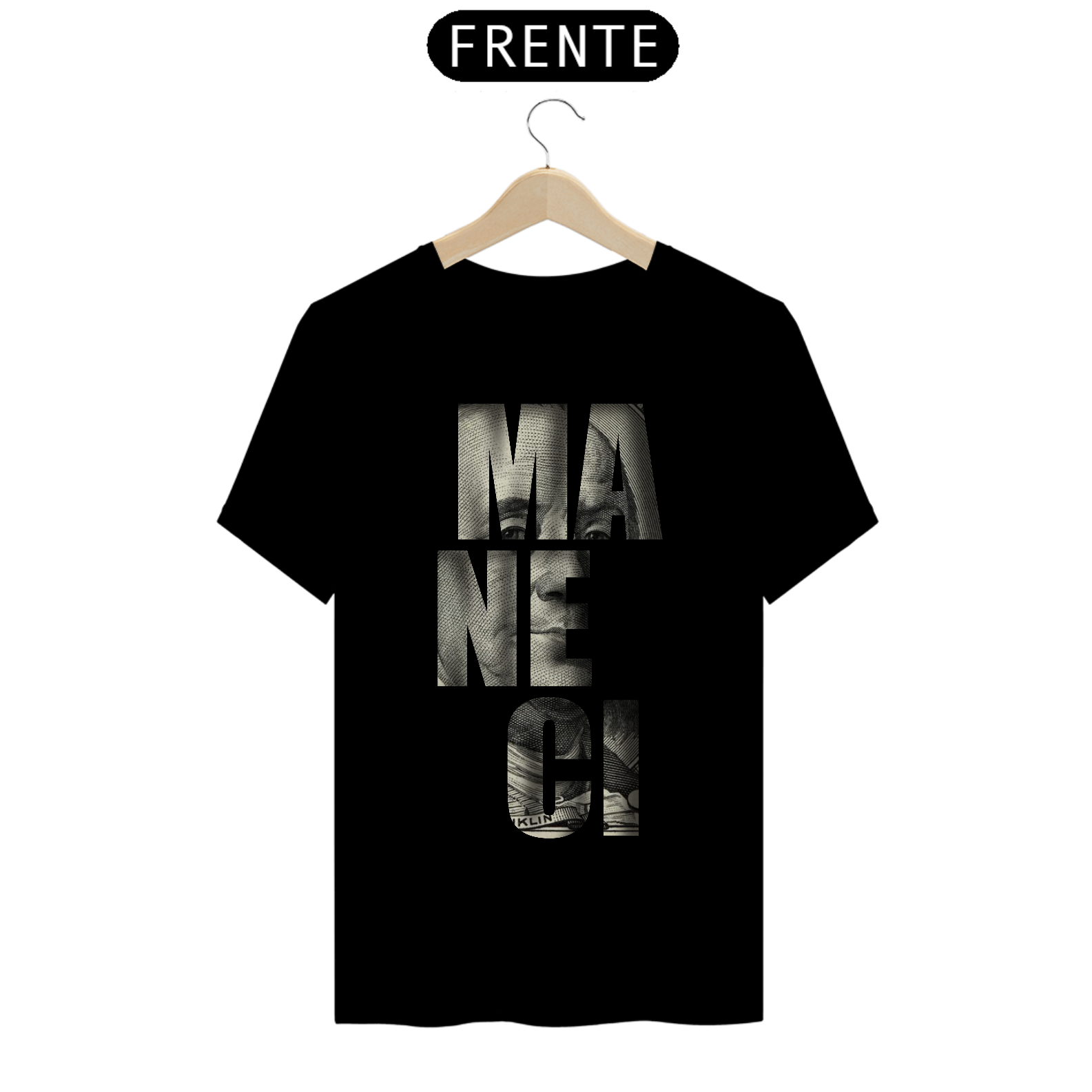 Camiseta Unissex Maneci preto e branco