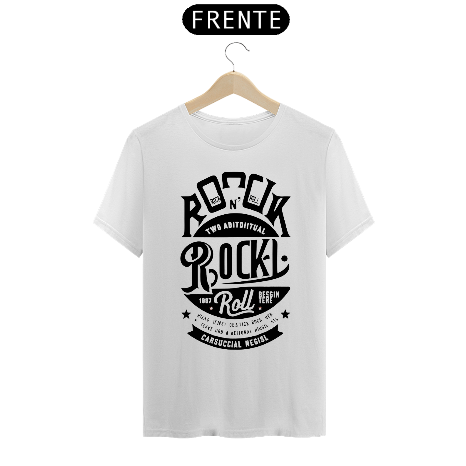 Camiseta Rock Branca