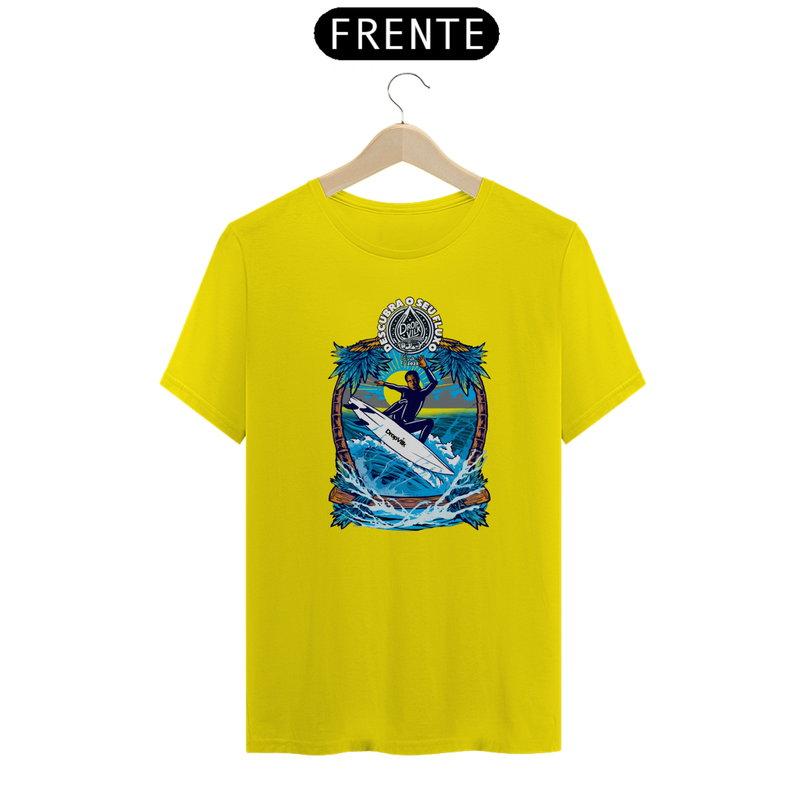 Camiseta Surf Descubra o seu Fluxo unissex