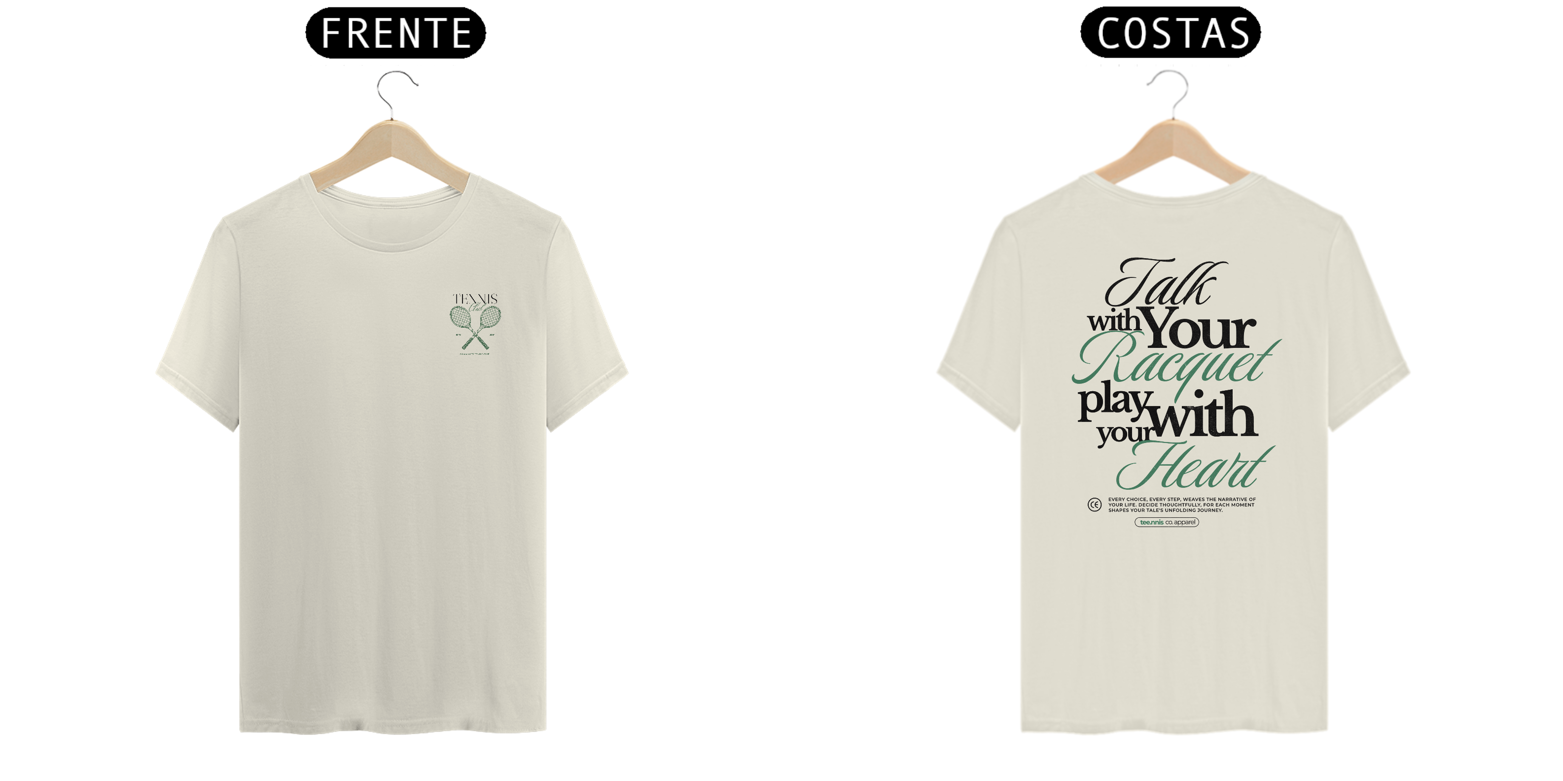 Camiseta - Talk With your Racquet (Algodão Pima)