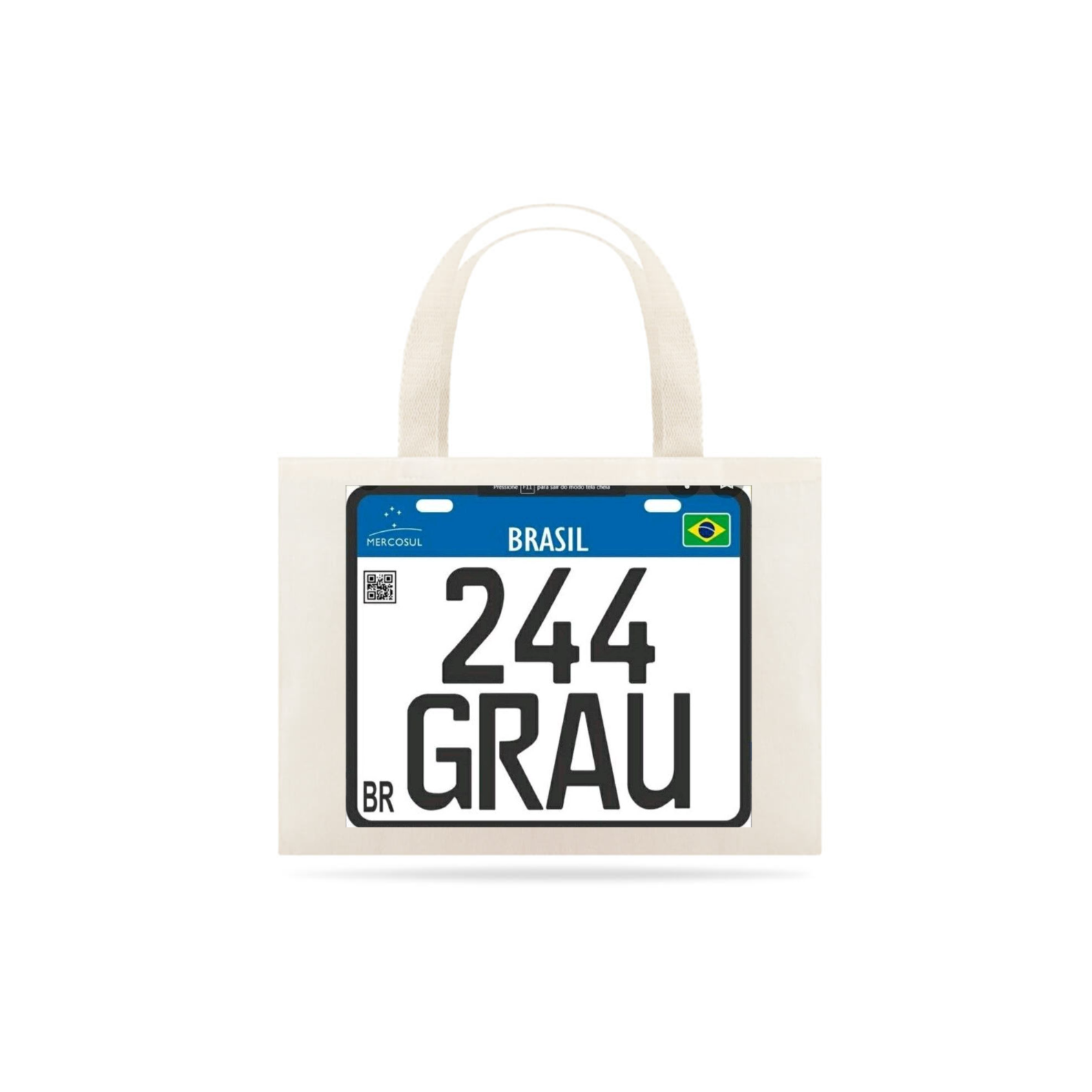 ECO BAG - PLACA 244 GRAU