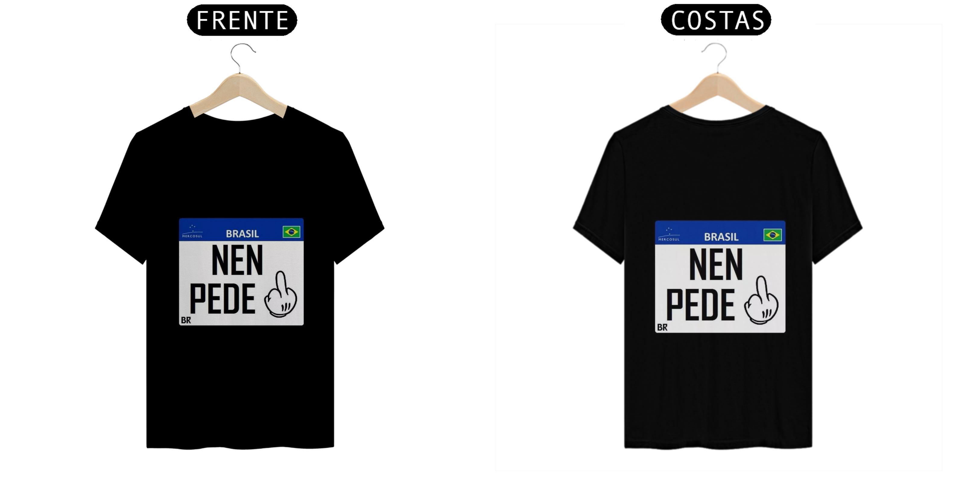 CAMISETA - PLACA - NEM PEDE