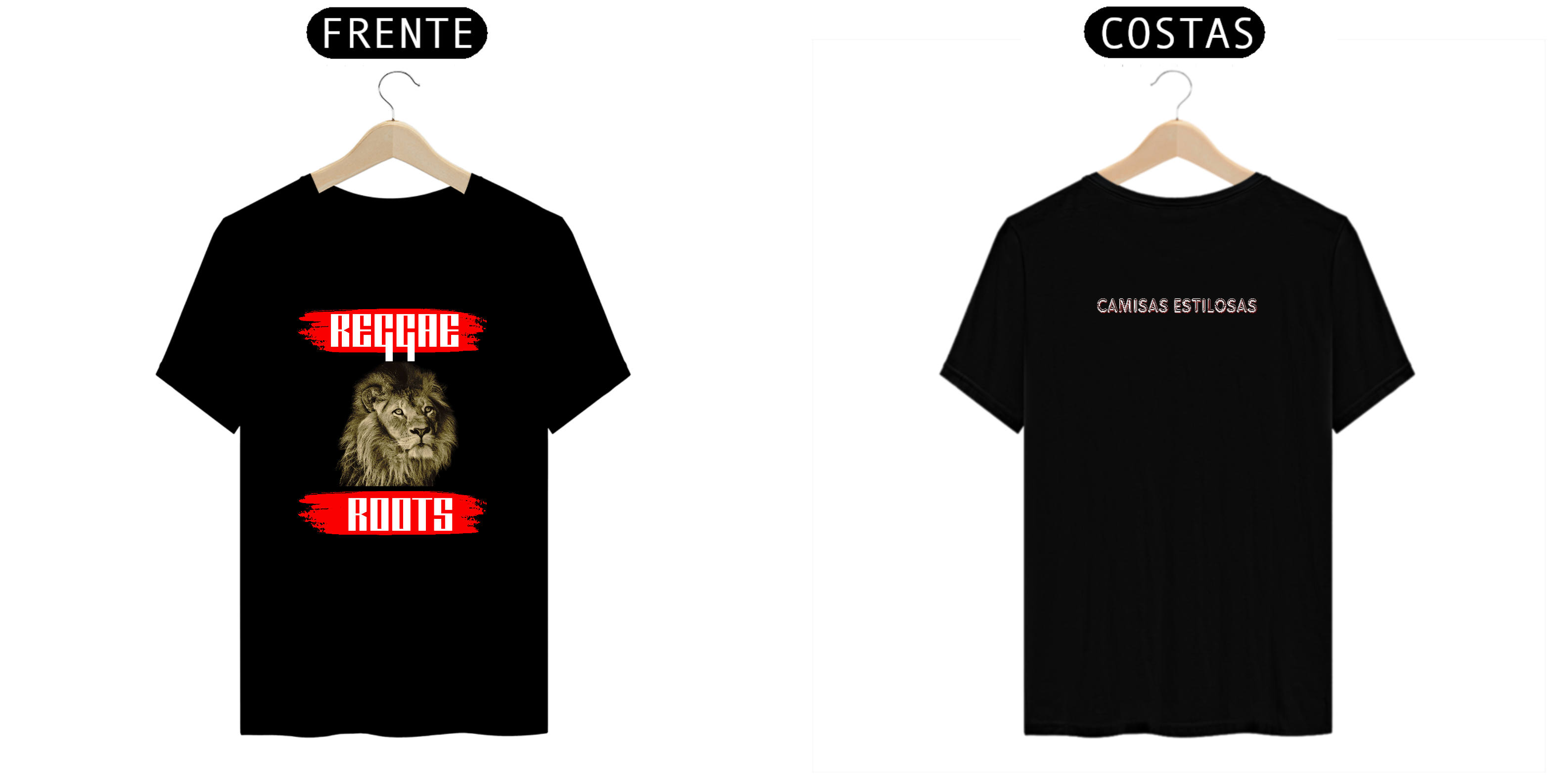 Camisa masculina reggae roots