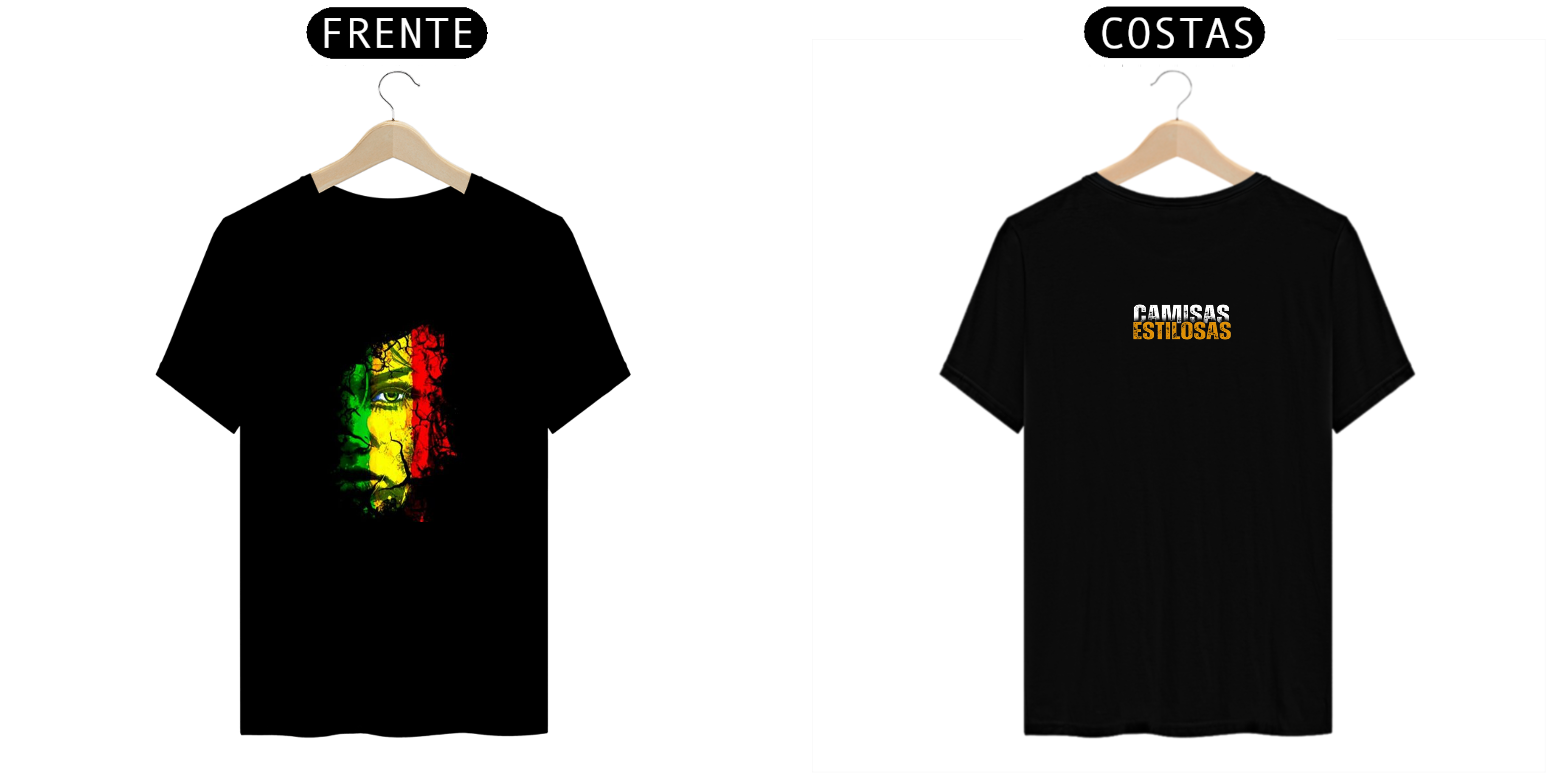 Camisa masculina rosto