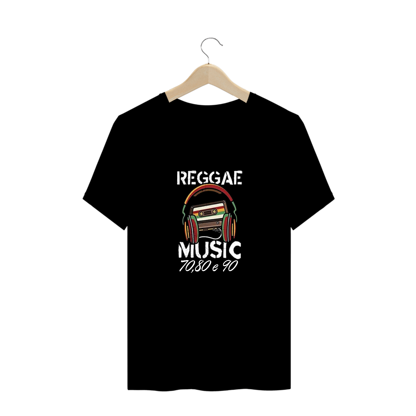  T- SHIRT PLUS SIZE MASCULINA REGGAE MUSIC
