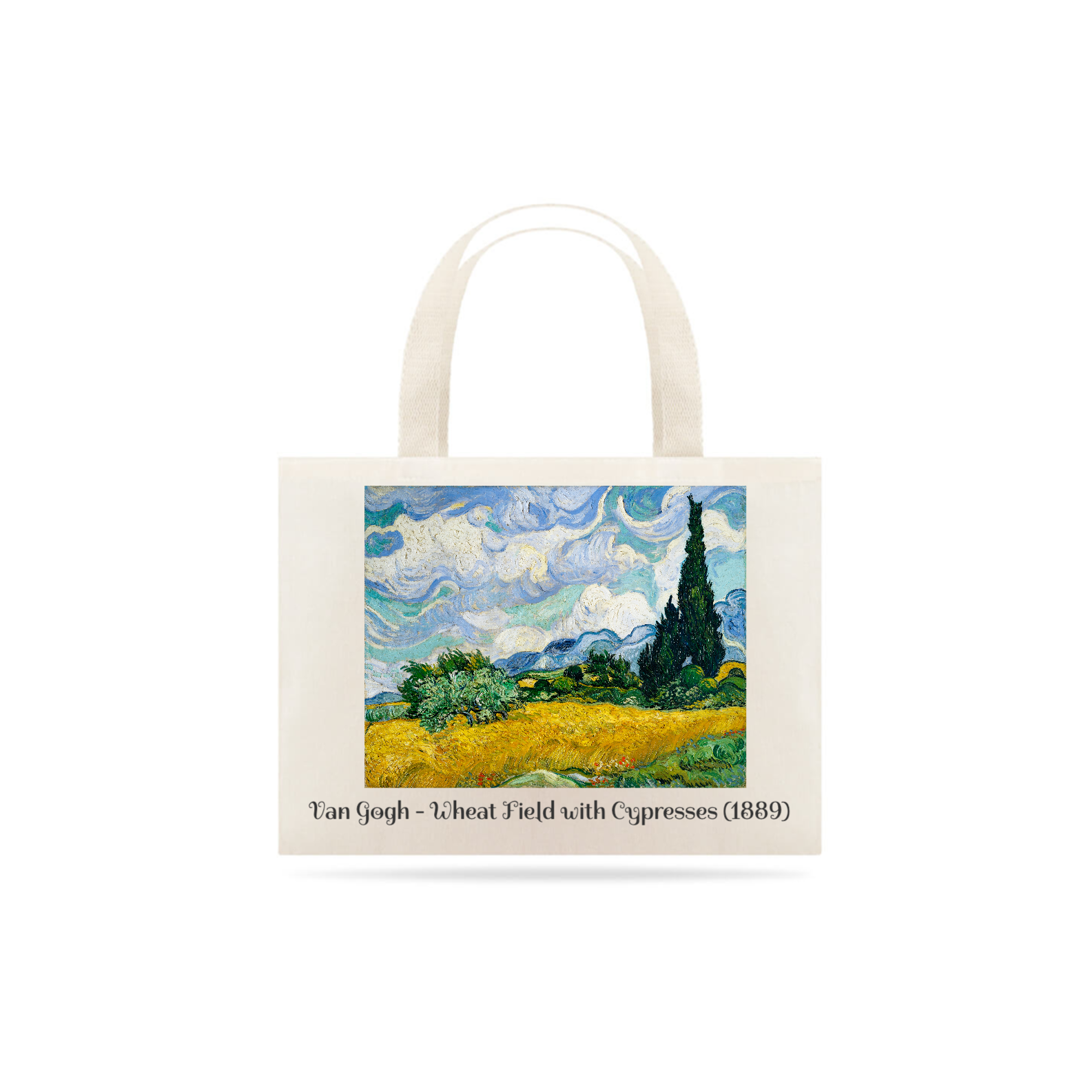 EcoBag Van Gogh Campo de trigo com ciprestes