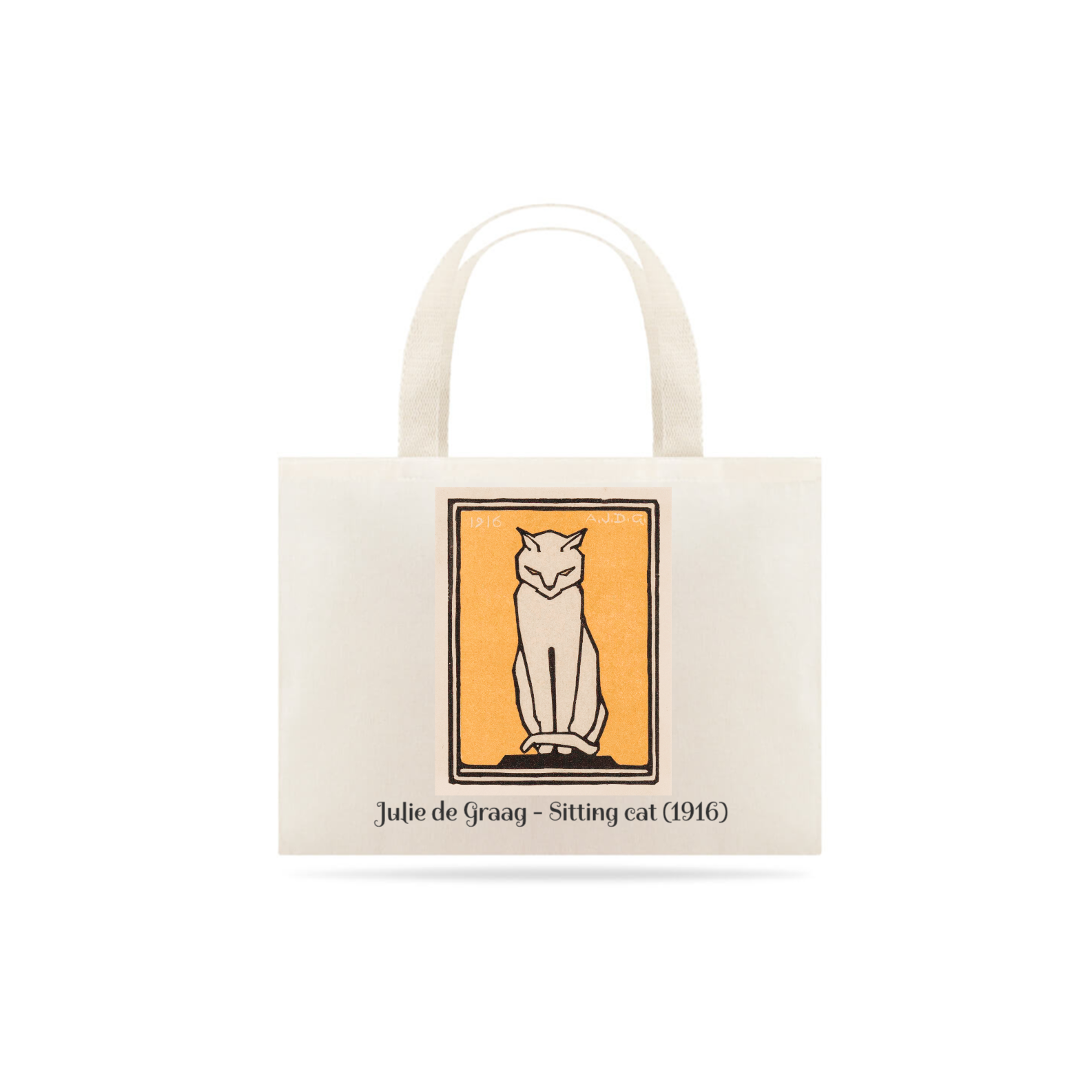 Ecobag Julie de Graag - Gato sentado (1916)