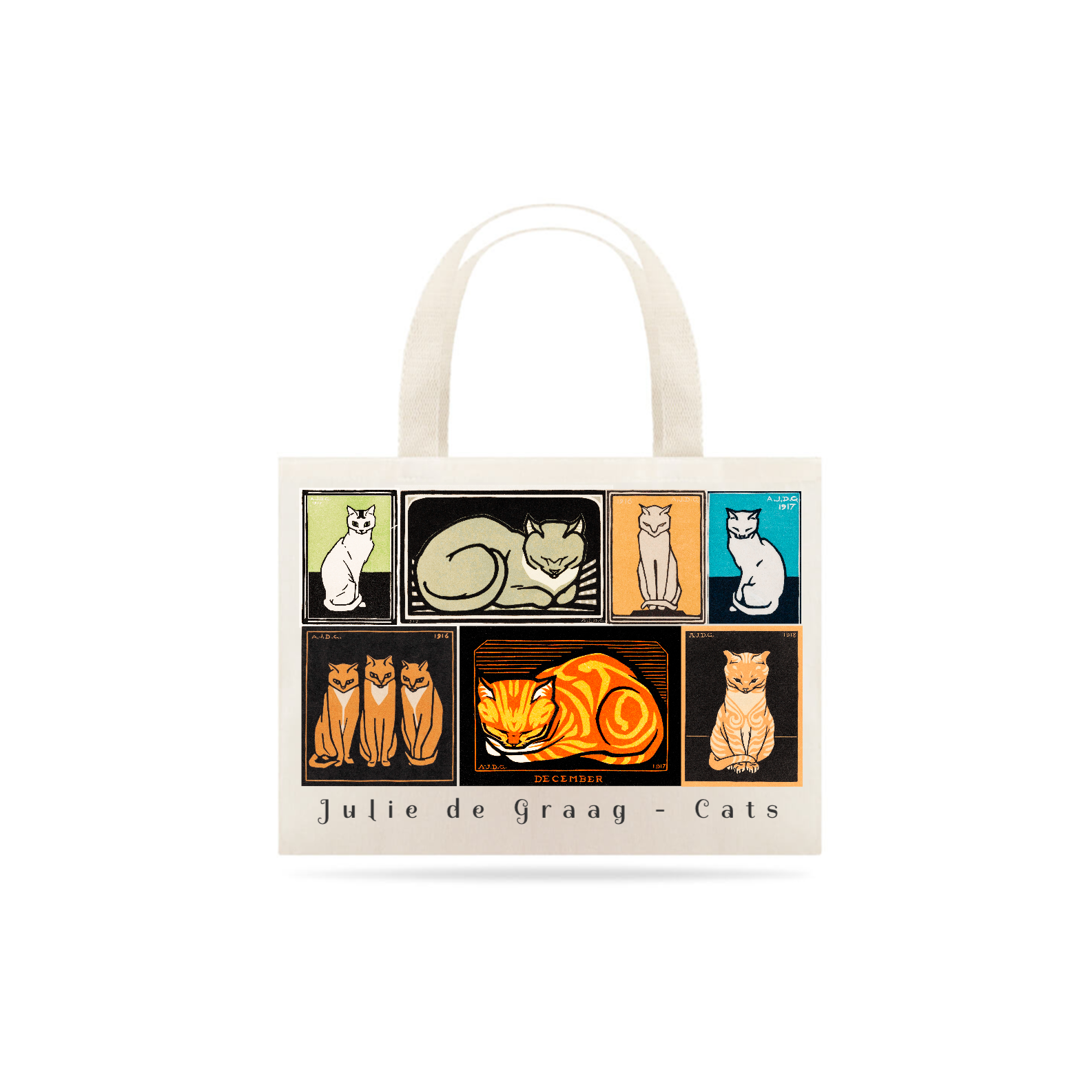 Ecobag Julie de Graag - Gatos coleção