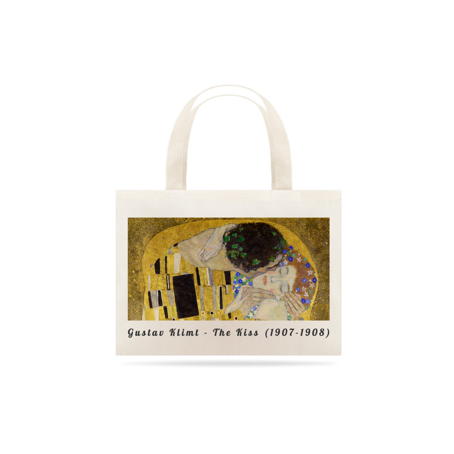 Ecobag Gustav Klimt - O beijo (close up)